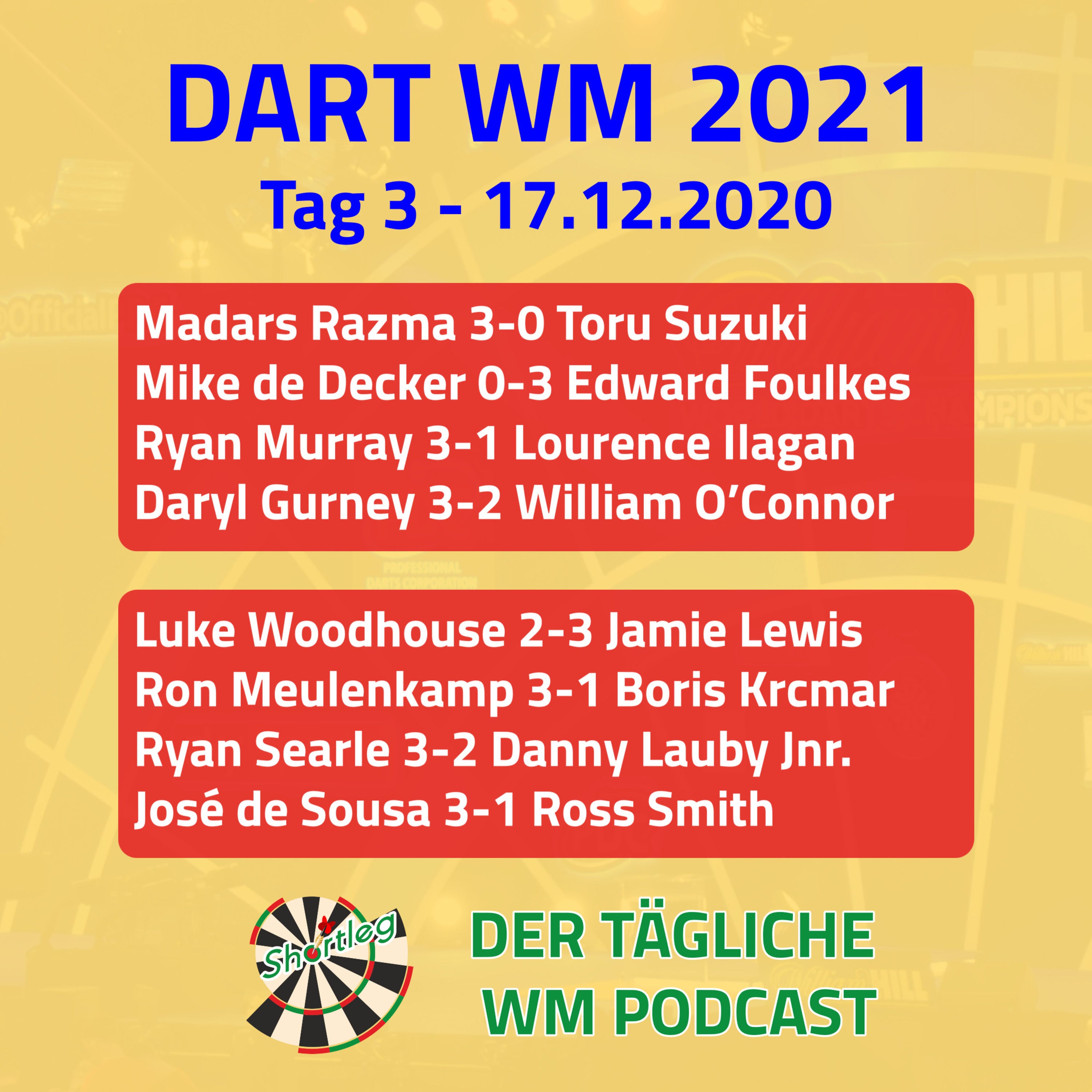 Shortleg - PDC WM 2021 - Tag 3