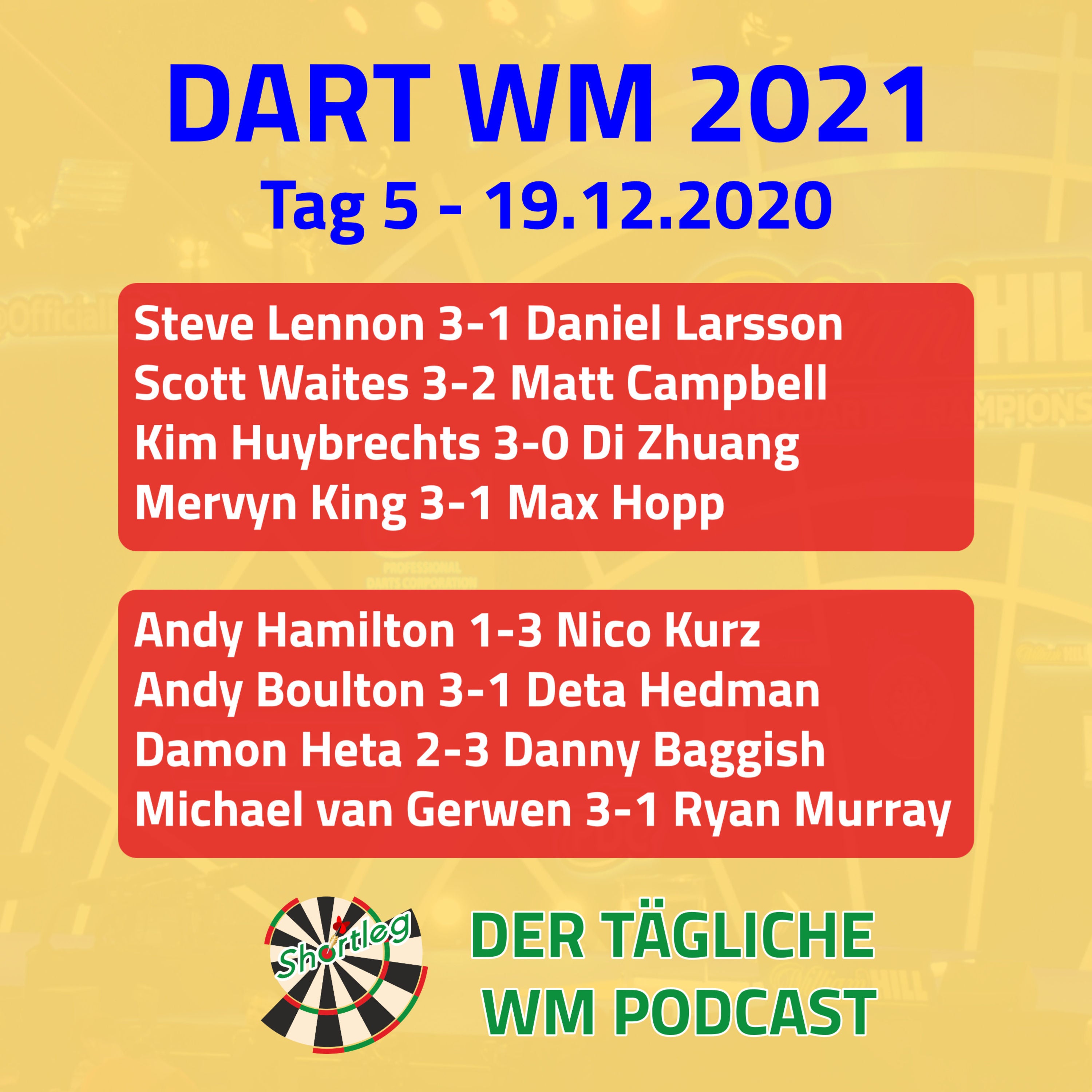 Shortleg - PDC WM 2021 - Tag 5