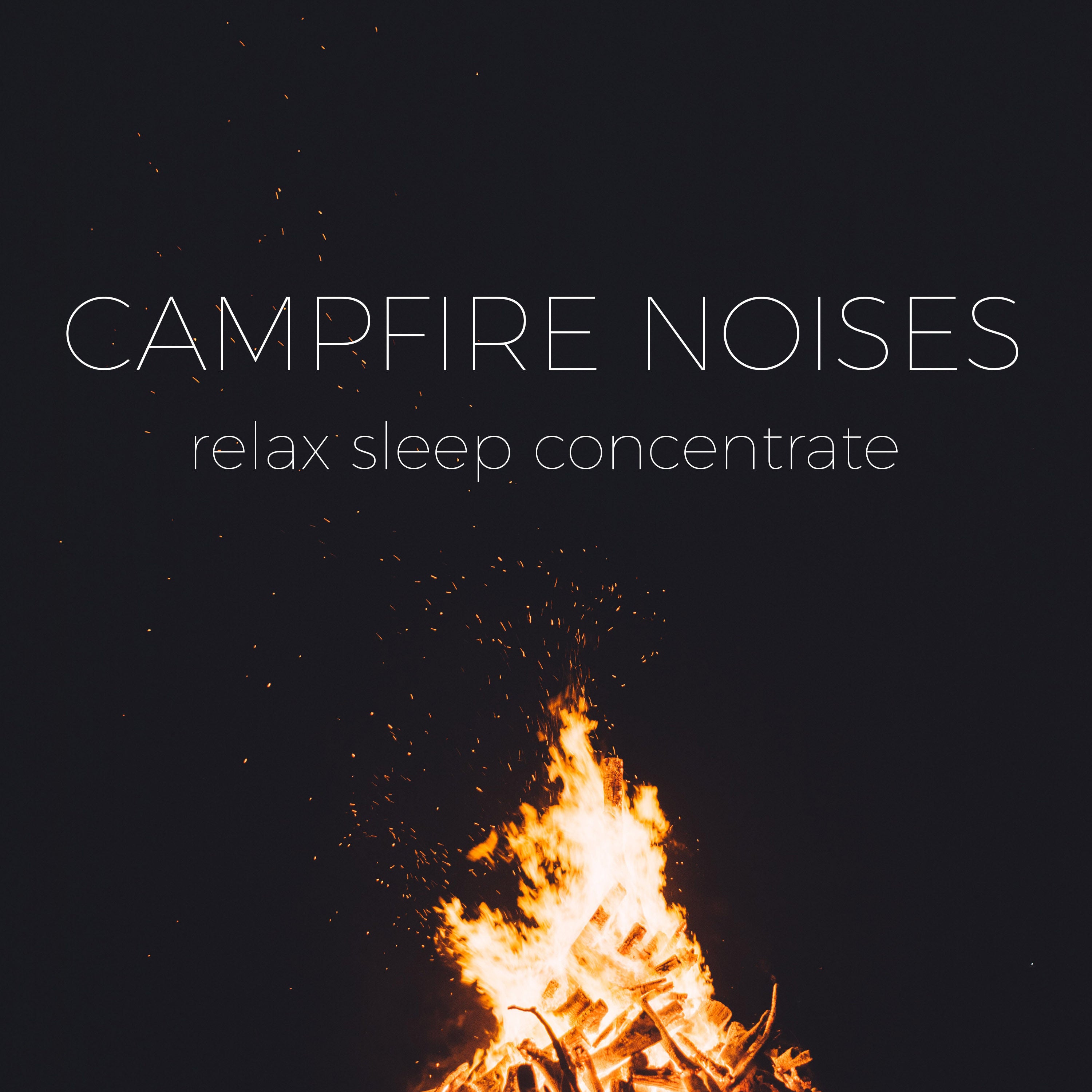 Campfire and Crackling Insects Noises | Noises for better sleep, relaxing, focus time & baby soothe