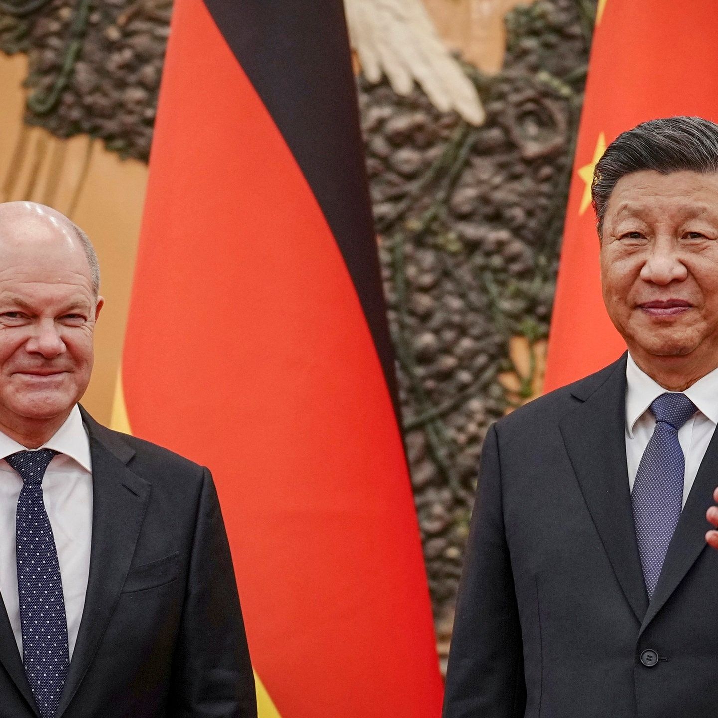 Olafs erste PK in Peking