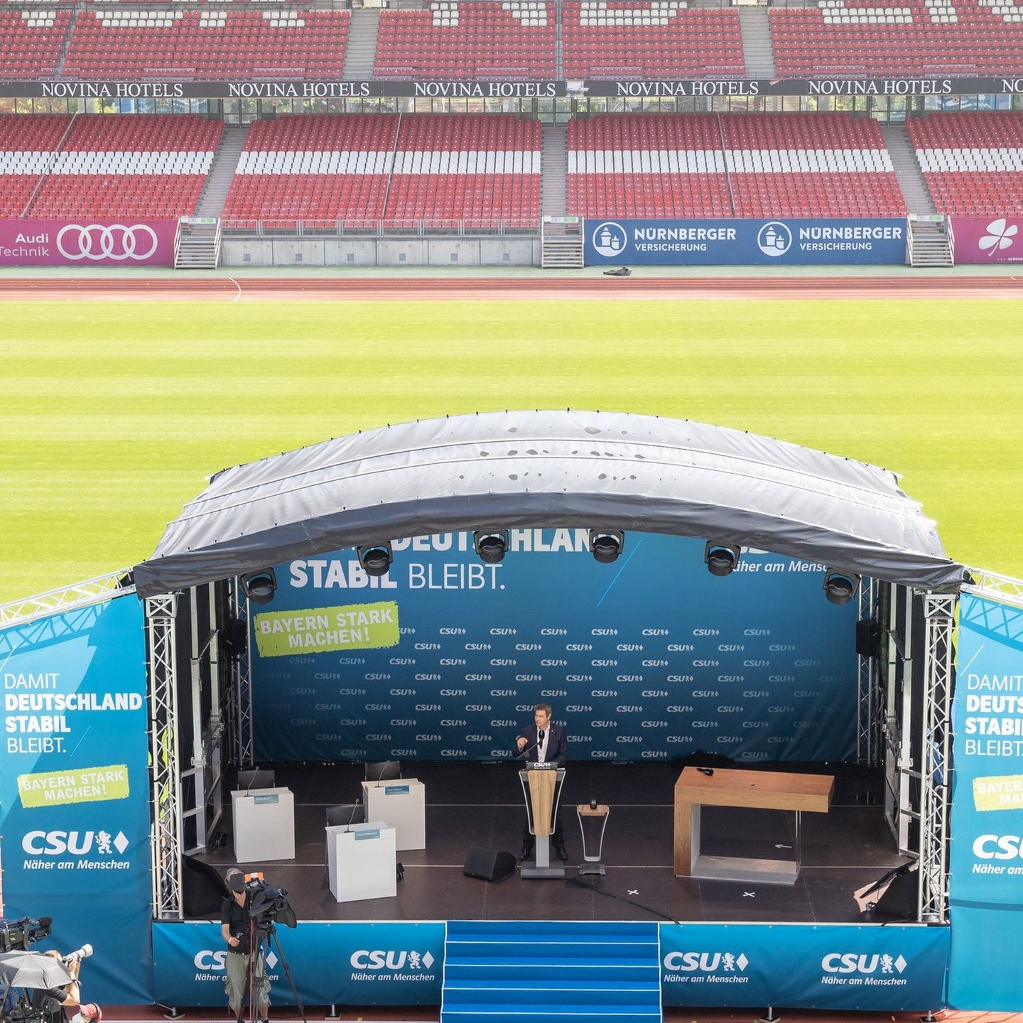 Söder auf Stadiontour