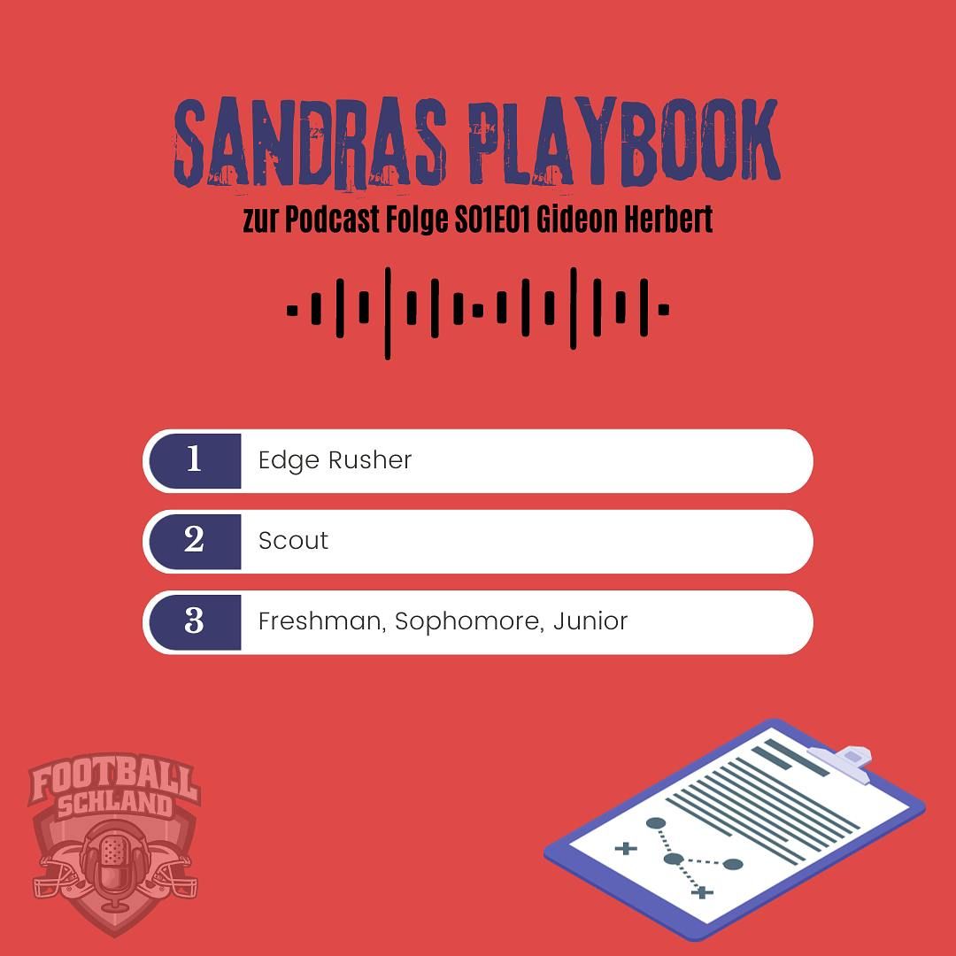 S01E02 Sandras Playbook zu E01 Gideon Herbert