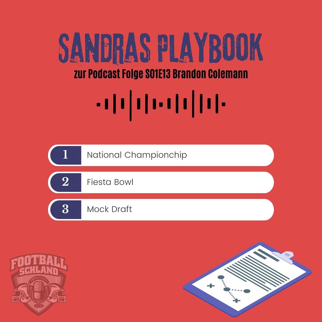 S01E14 Sandras Playbook zu E13 Brandon Coleman