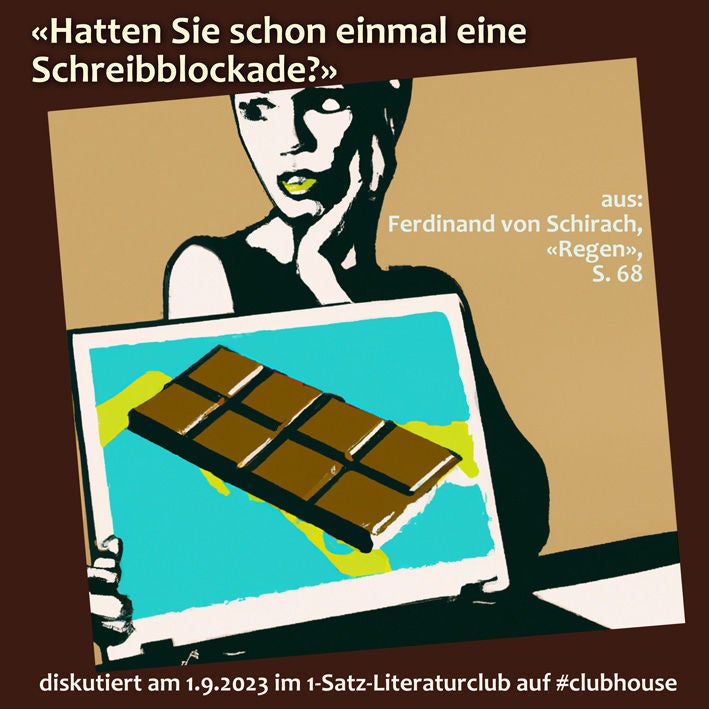 «Hatten Sie schon einmal eine Schreibblockade?»