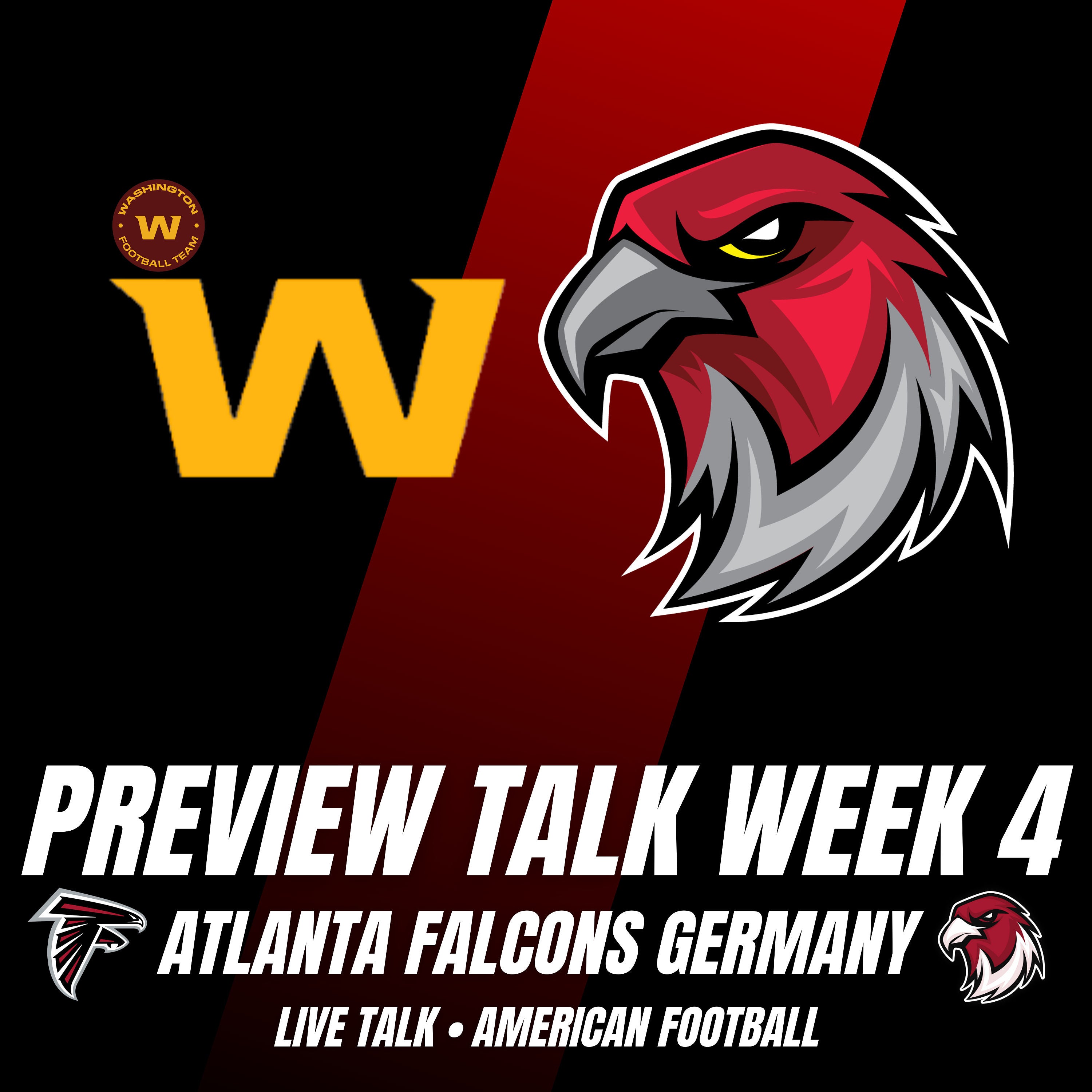 Preview Talk Washington Football Team vs. Atlanta Falcons mit Armin