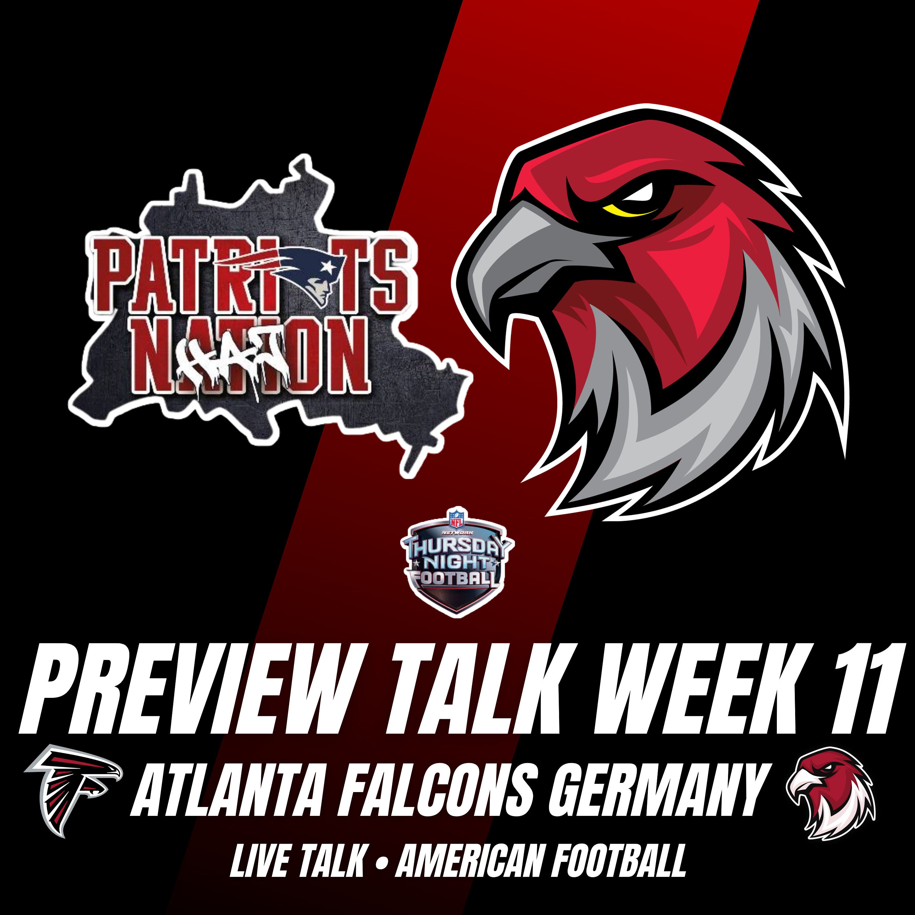 Preview Talk New England Patriots vs Atlanta Falcons mit Frank von der Patriots nHAJon