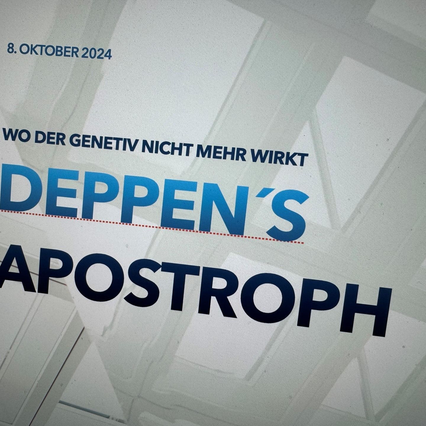 Tuten Gag: Deppen-Apostroph / Streppen-Apodoph