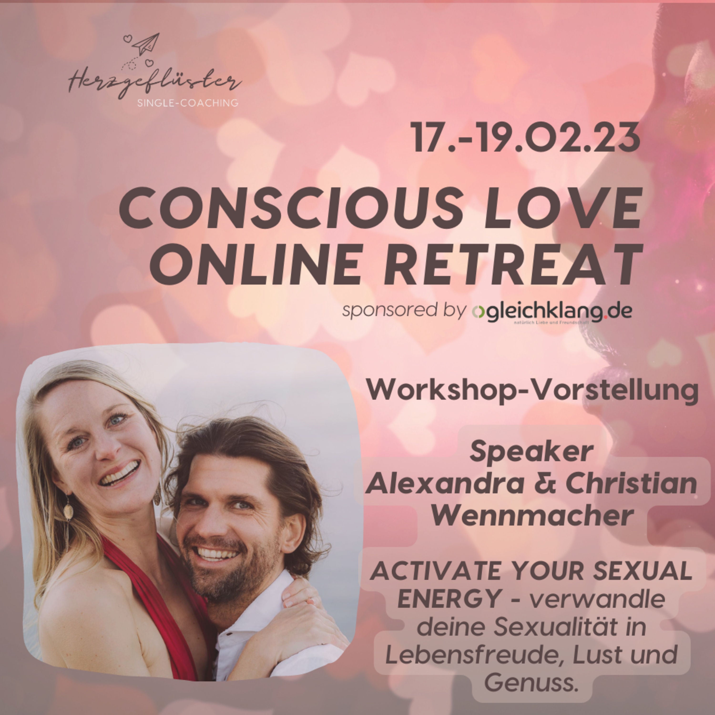 #57 CONSCIOUS LOVE ONLINE RETREAT - Workshop ACTIVATE YOUR SEXUAL ENERGY