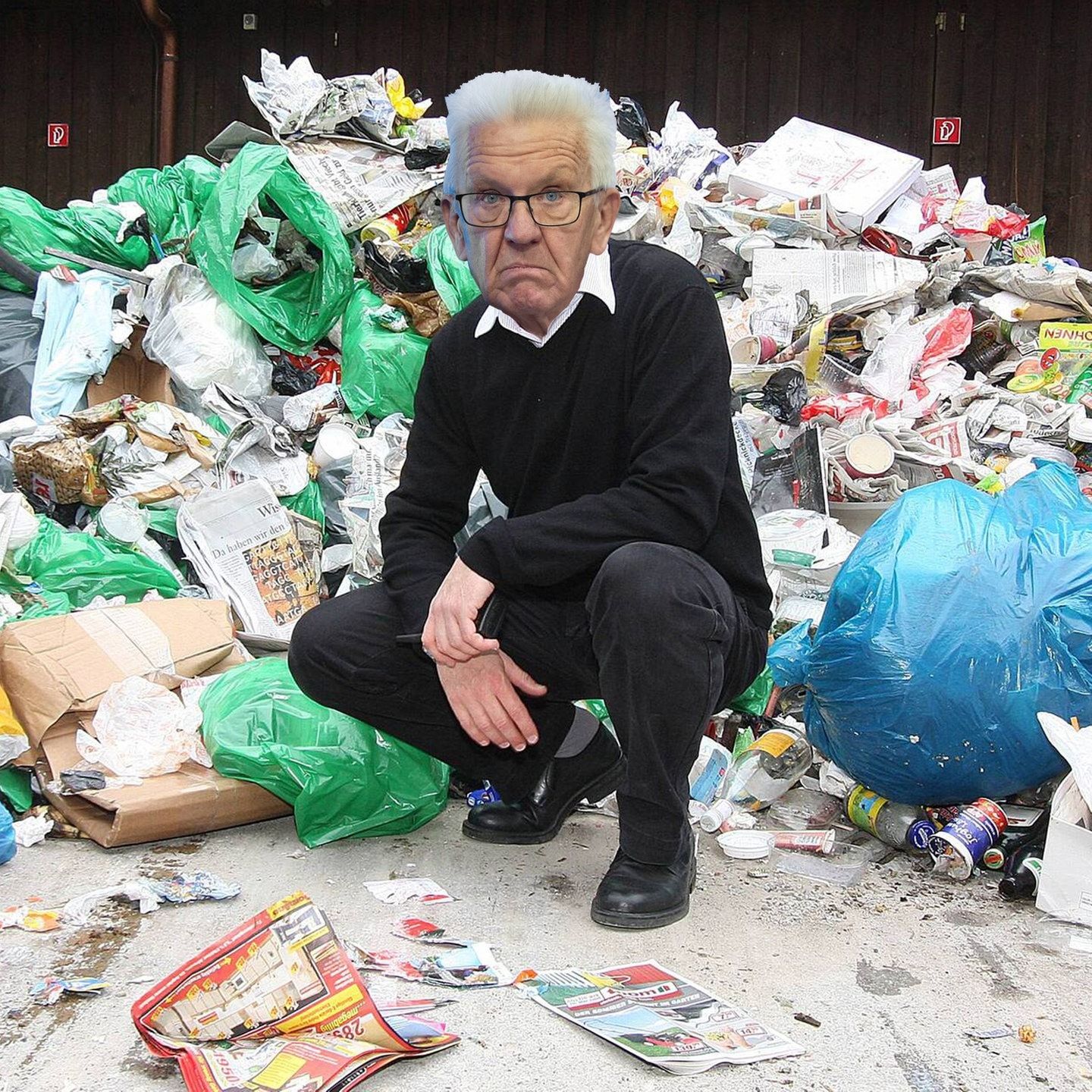 Fragen Sie Kretschmann: Müllwerkerstreik in Stuttgart