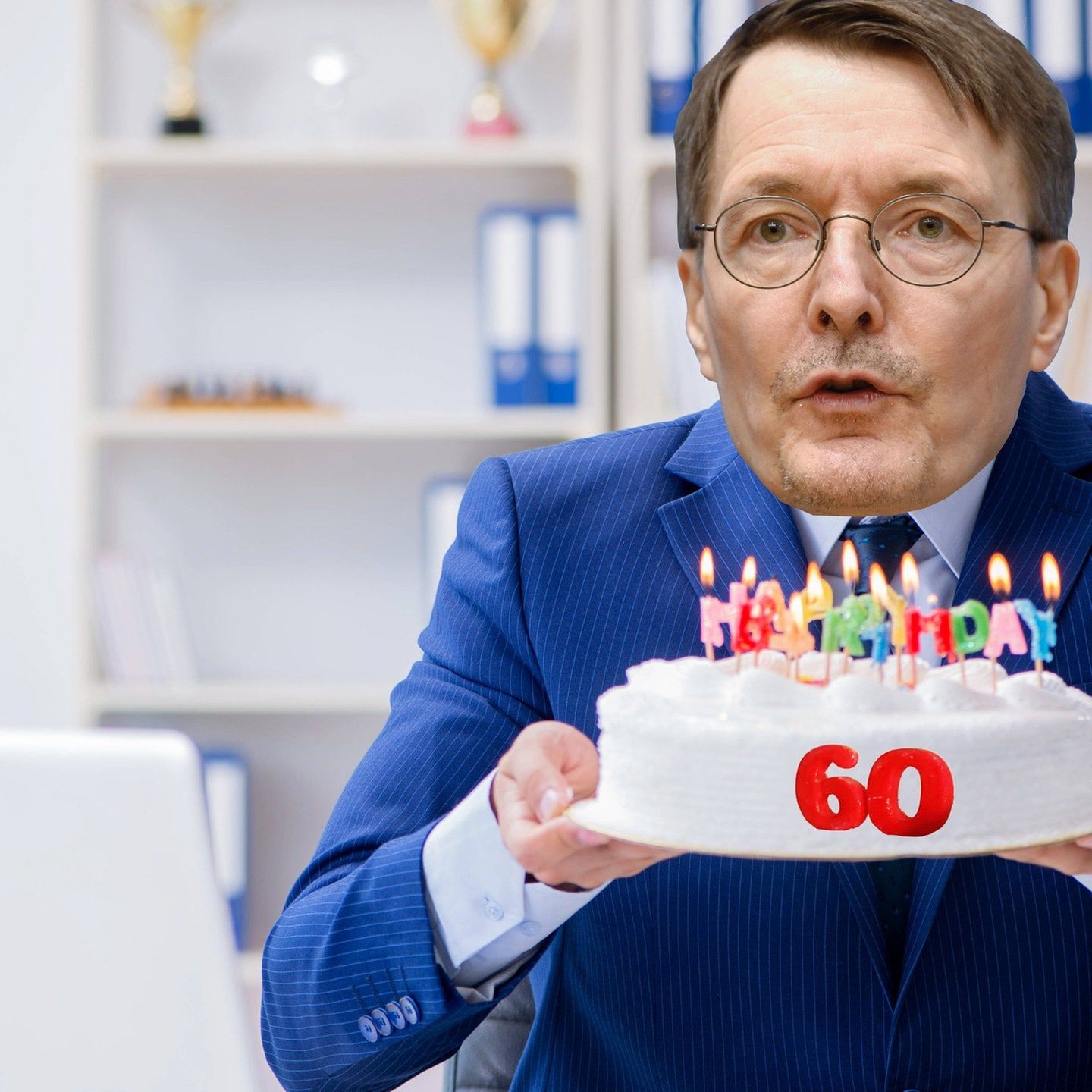 Lauterbachs Geburtstagseinladung zum 60.