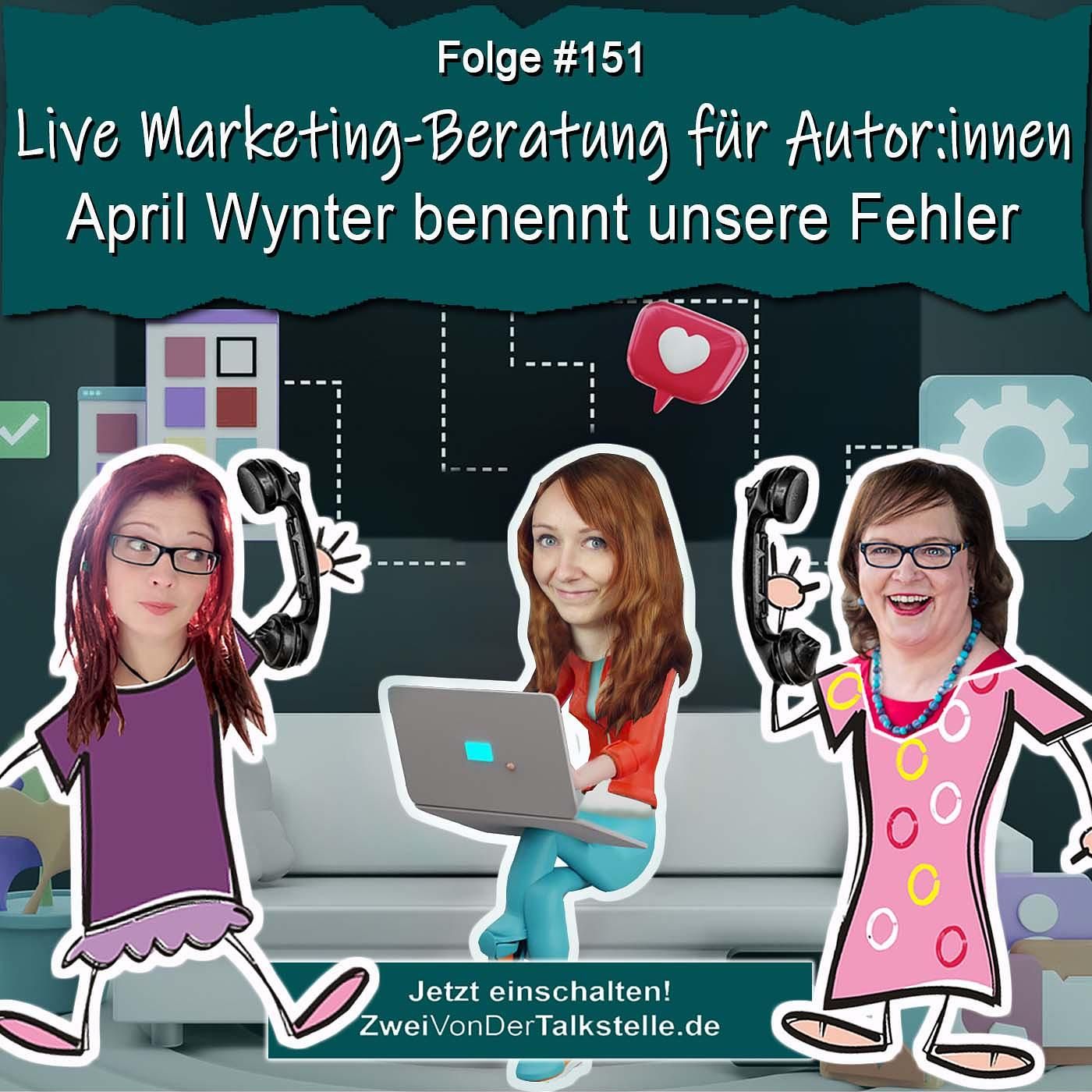 DZVDT #151 - Live Marketing-Beratung für Autor:innen - April Wynter benennt unsere Fehler