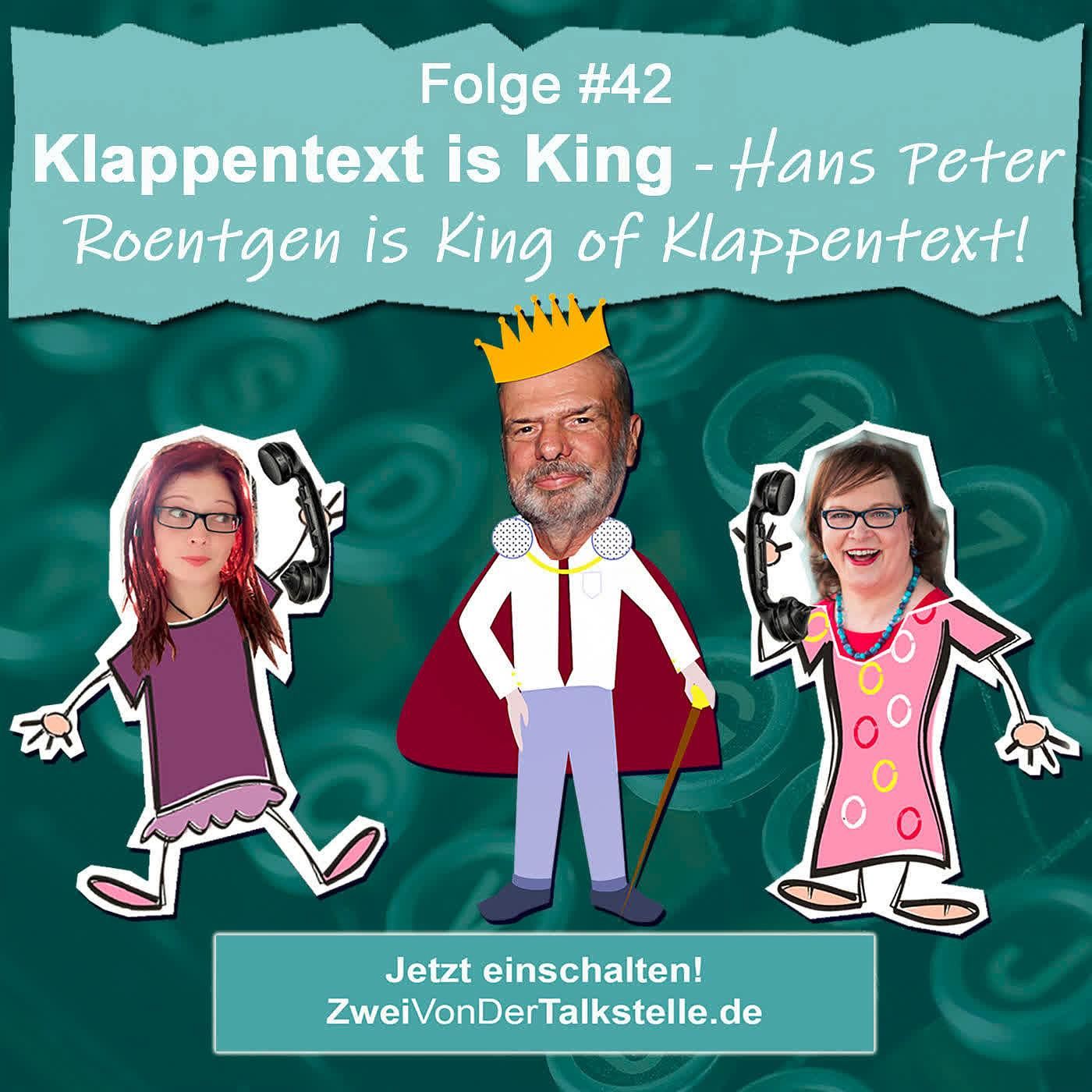DZVDT #42 - Klappentext is King - Hans Peter Roentgen is King of Klappentext!