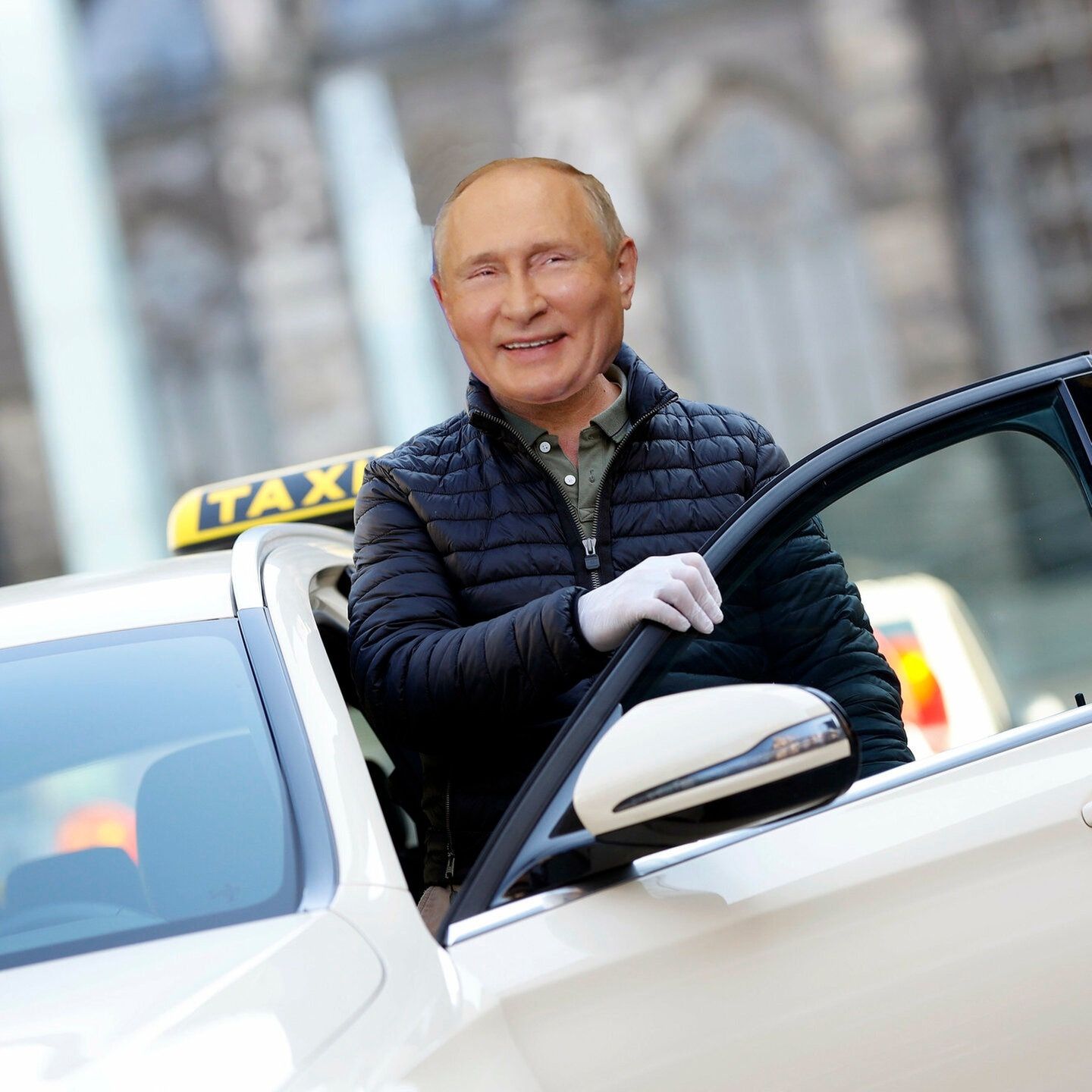 Putin fährt Taxi