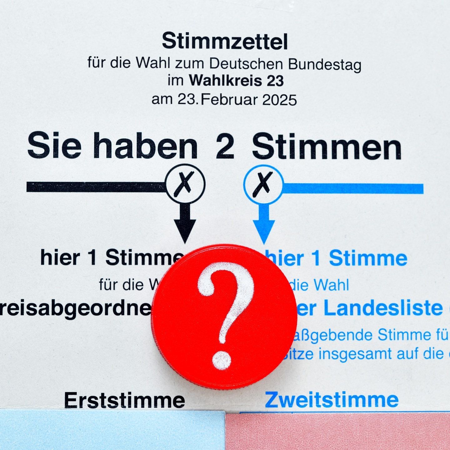 Tuten Gag: Kreuzchen gemacht / Meuzchen gekracht