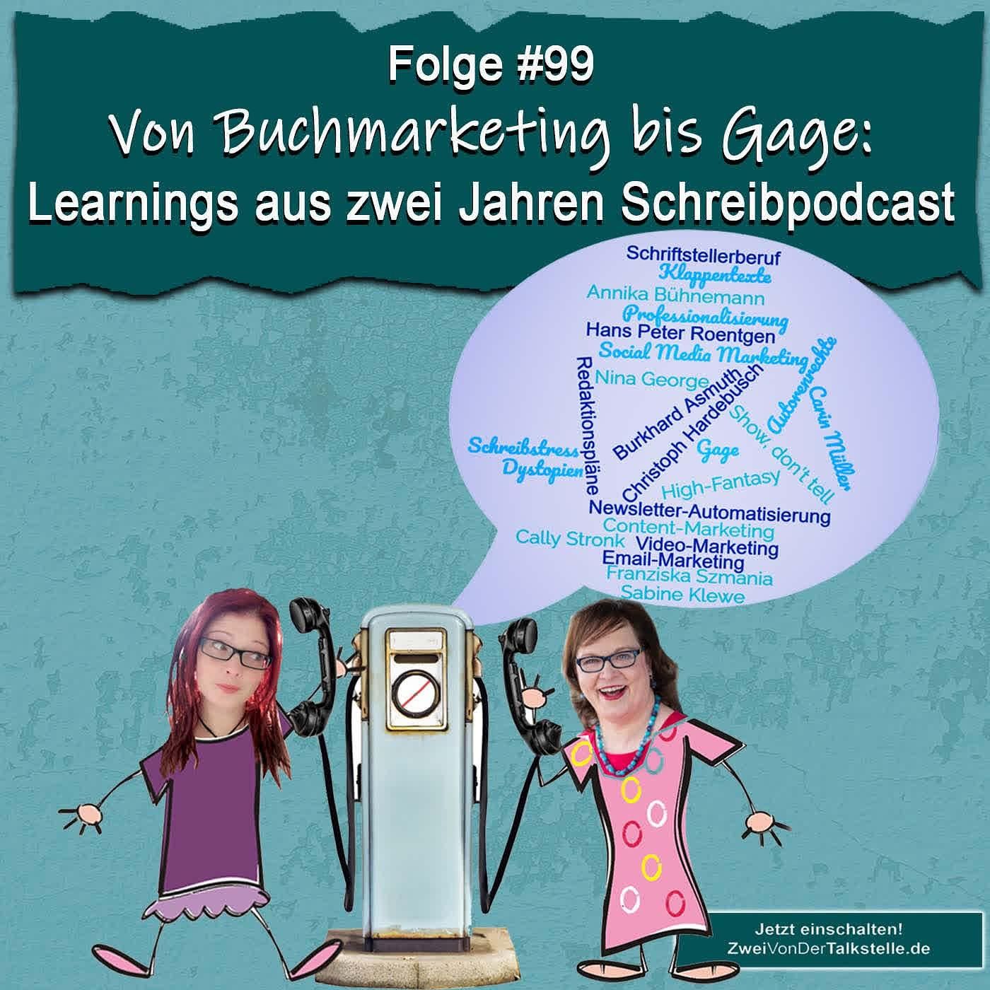 DZVDT #99 - Von Buchmarketing bis Gage: Learnings aus zwei Jahren Schreibpodcast