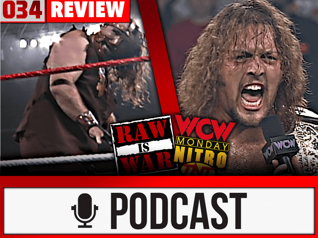 RAW vs Nitro Review - DAS PULVERFASS! - 29.04.96 - Week 34 (Wrestling Podcast Deutsch)