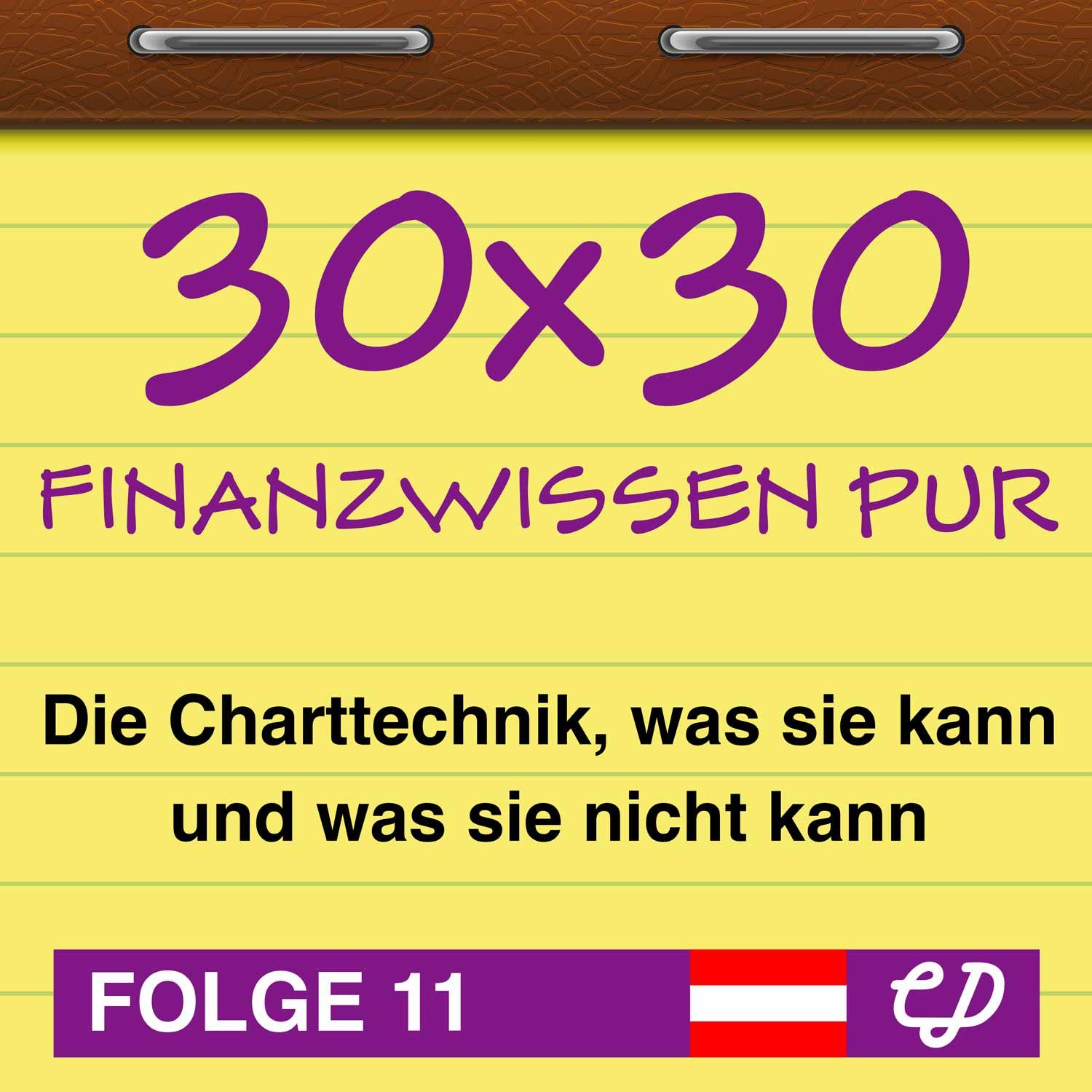 30x30 Finanzwissen pur, Folge 11: Die Charttechnik, was sie kann und was sie nicht kann (feat. Robert Schittler)