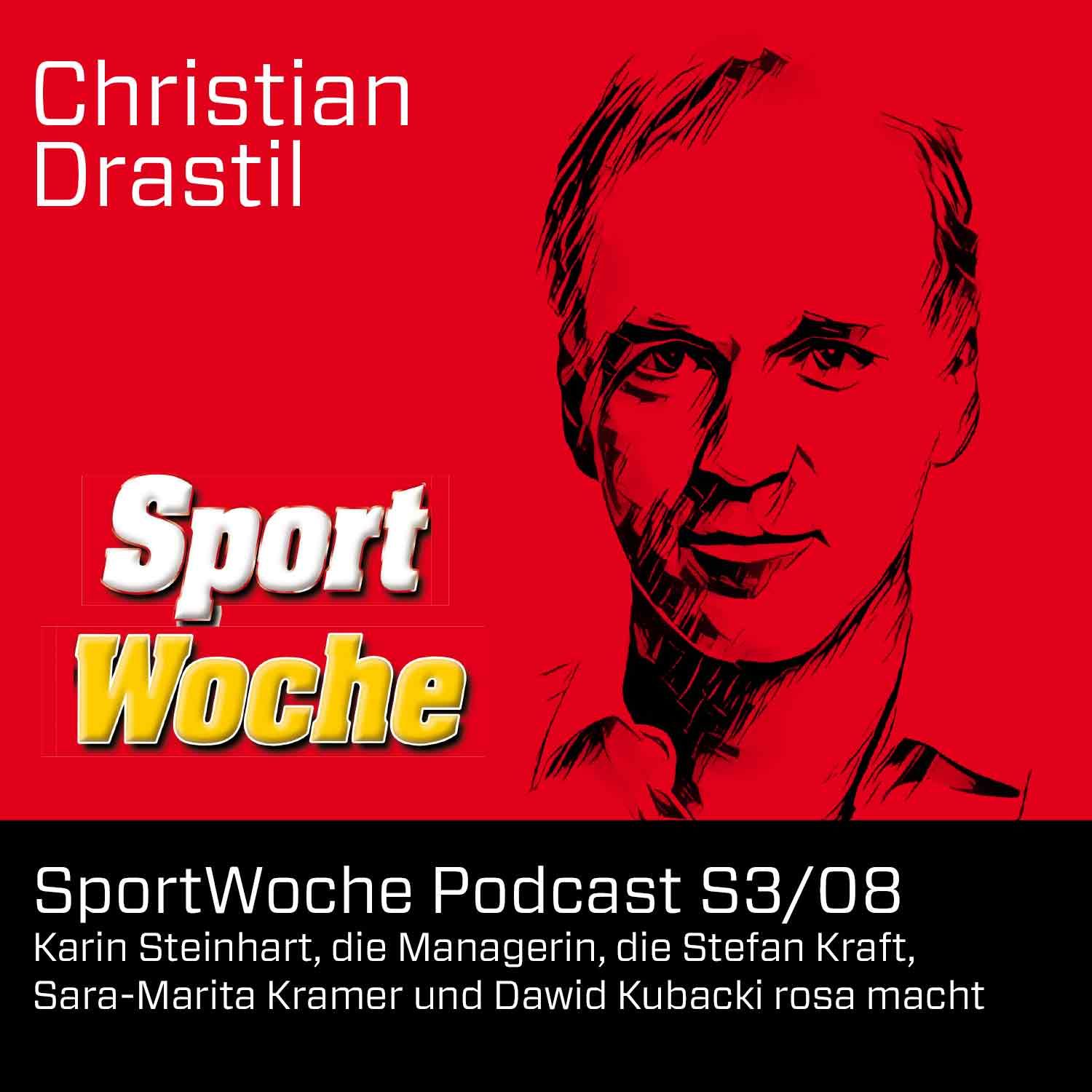 SportWoche Podcast S3/08: Karin Steinhart, die Managerin, die Stefan Kraft, Sara-Marita Kramer und Dawid Kubacki rosa macht