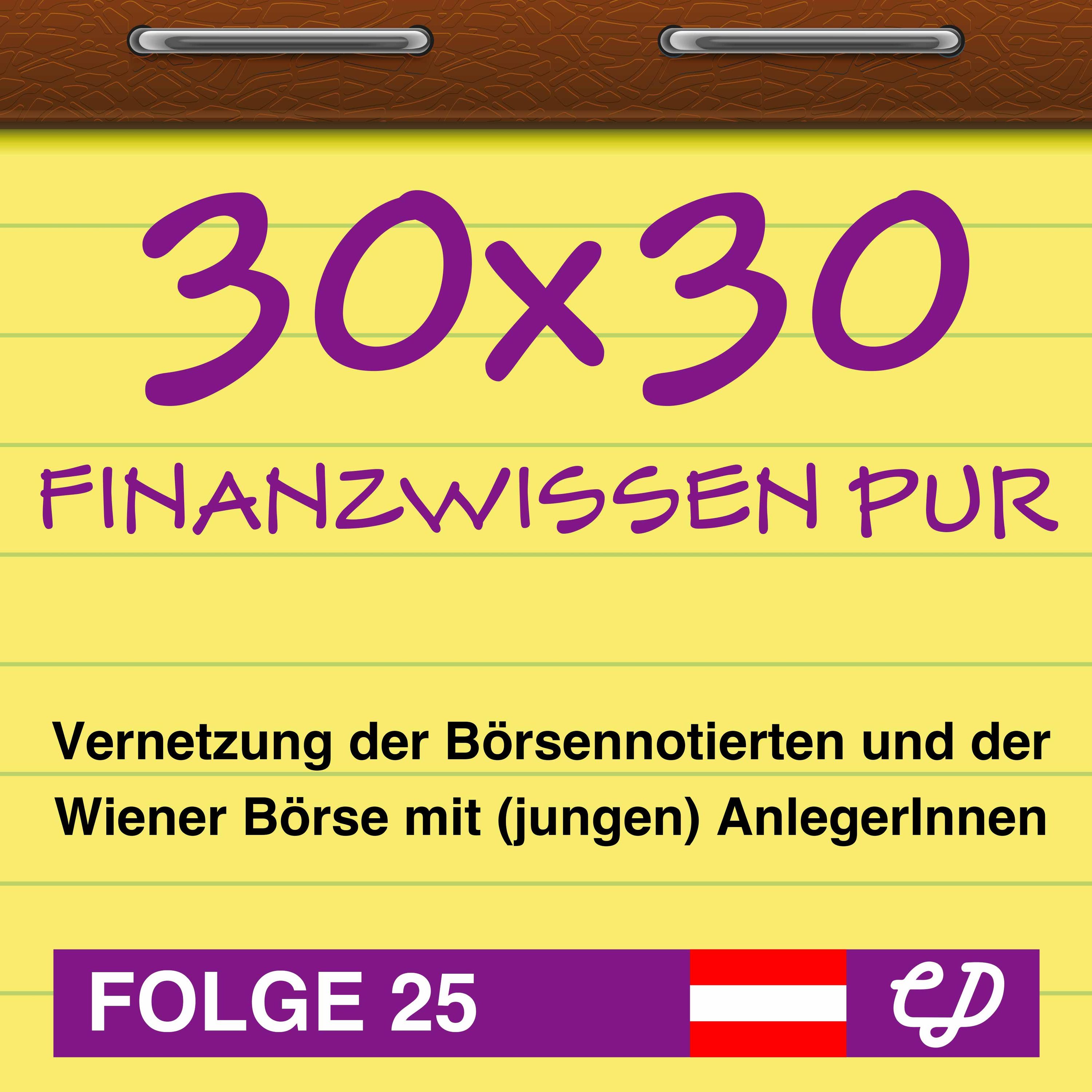 30x30 Finanzwissen pur, Folge 25: Vernetzung der Börsennotierten und der Wiener Börse mit (jungen) AnlegerInnen