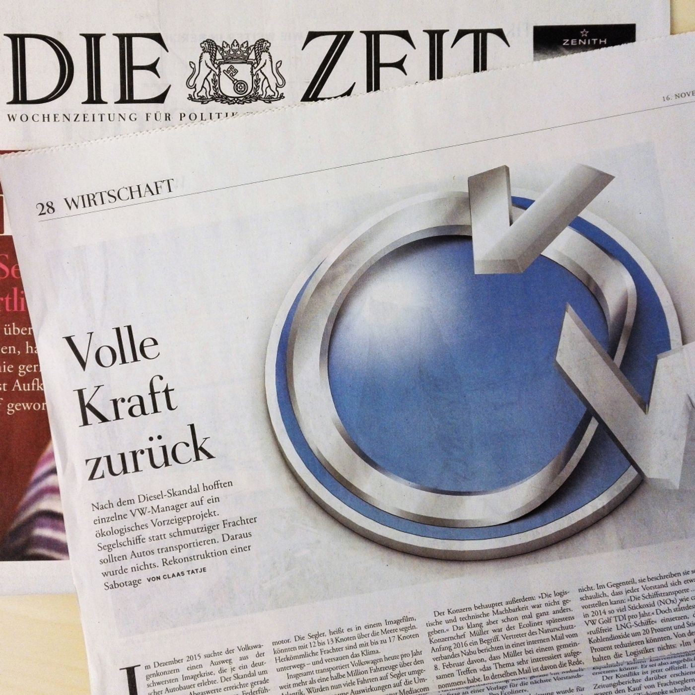 Projekt Ecoliner: Eine investigative Recherche bei VW (DIE ZEIT 47/2017)