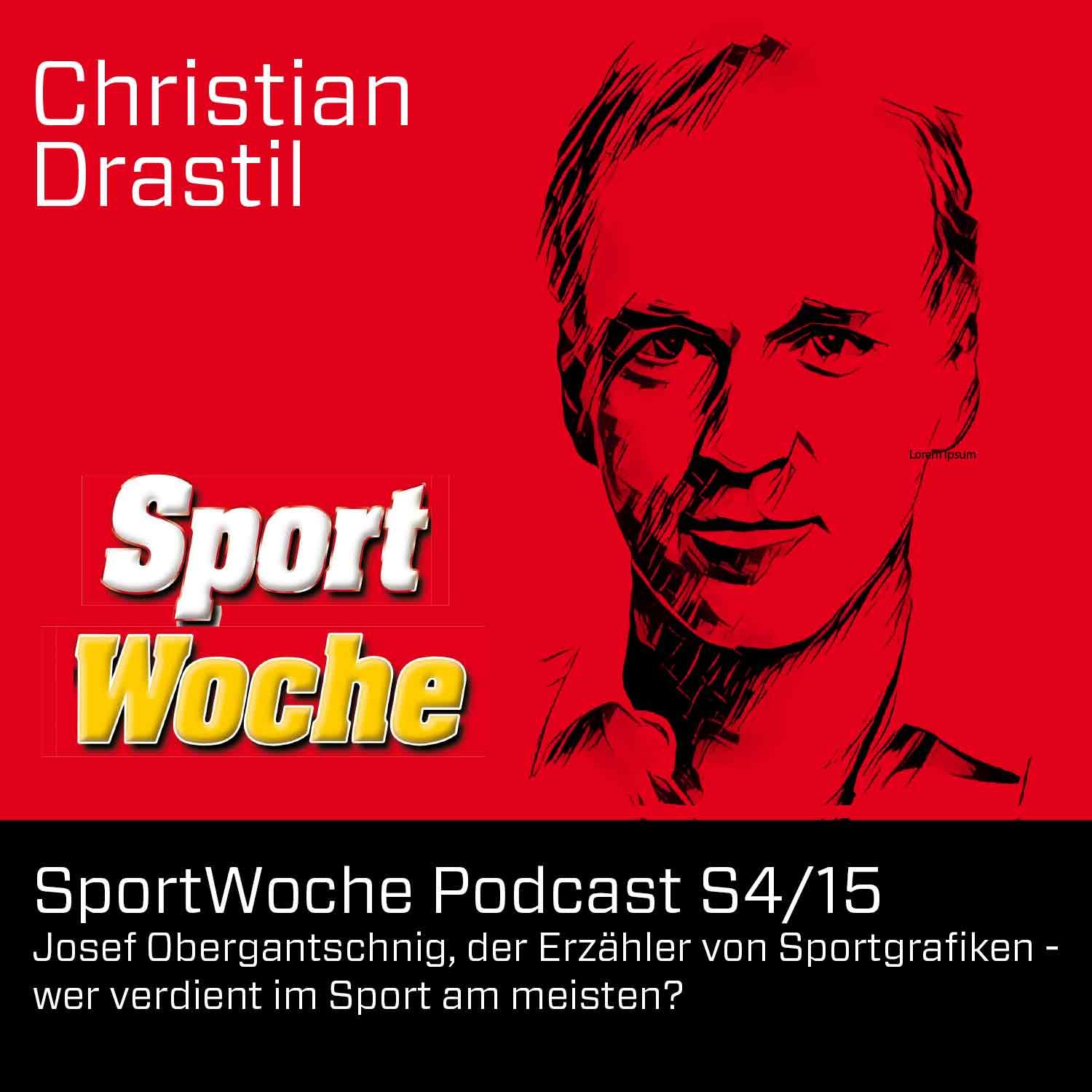 SportWoche Podcast S4/15: Josef Obergantschnig, der Erzähler von Sportgrafiken - wer verdient im Sport am meisten?