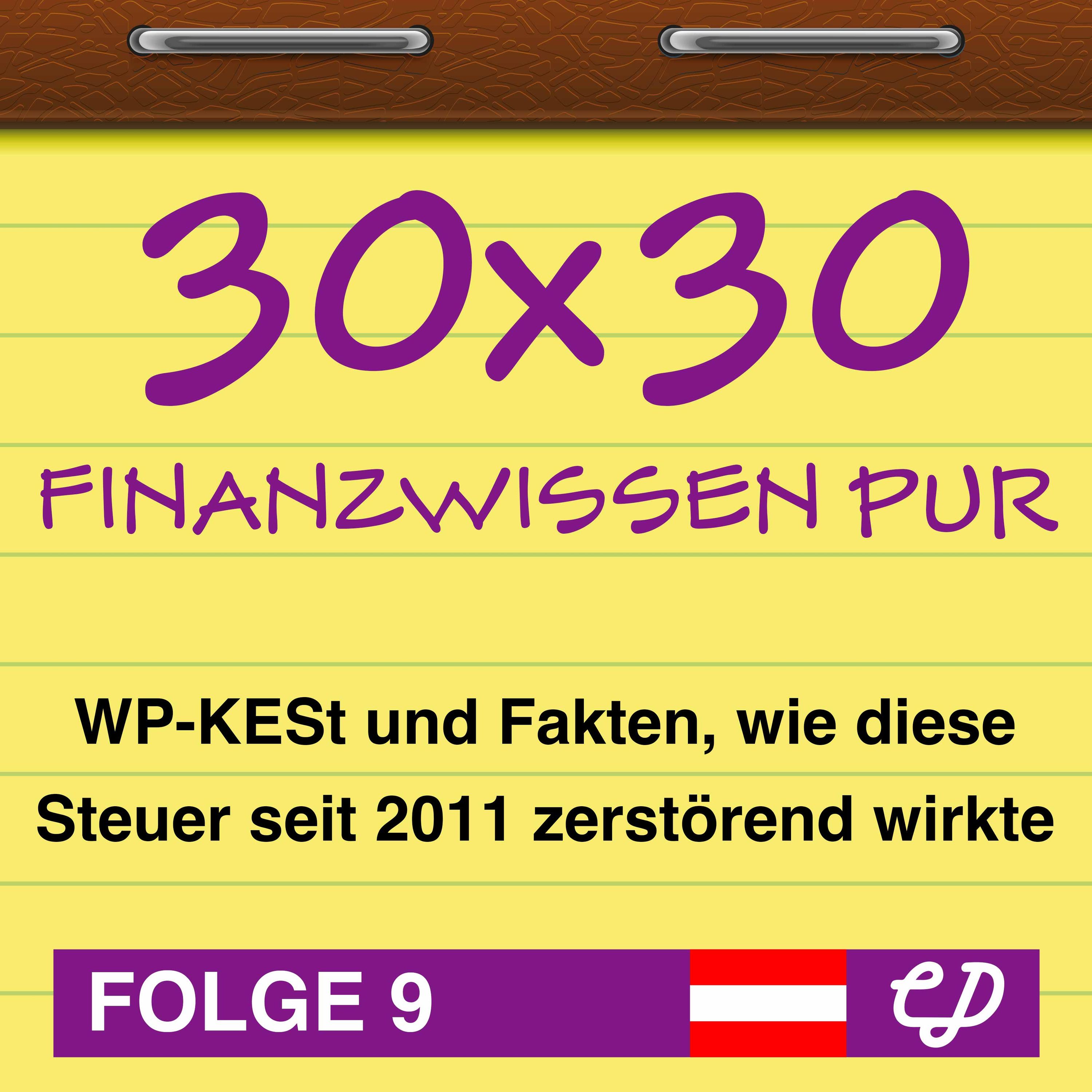 30x30 Finanzwissen pur, Folge 9: WP-KESt und Fakten, wie diese Steuer seit 2011 zerstörend wirkte
