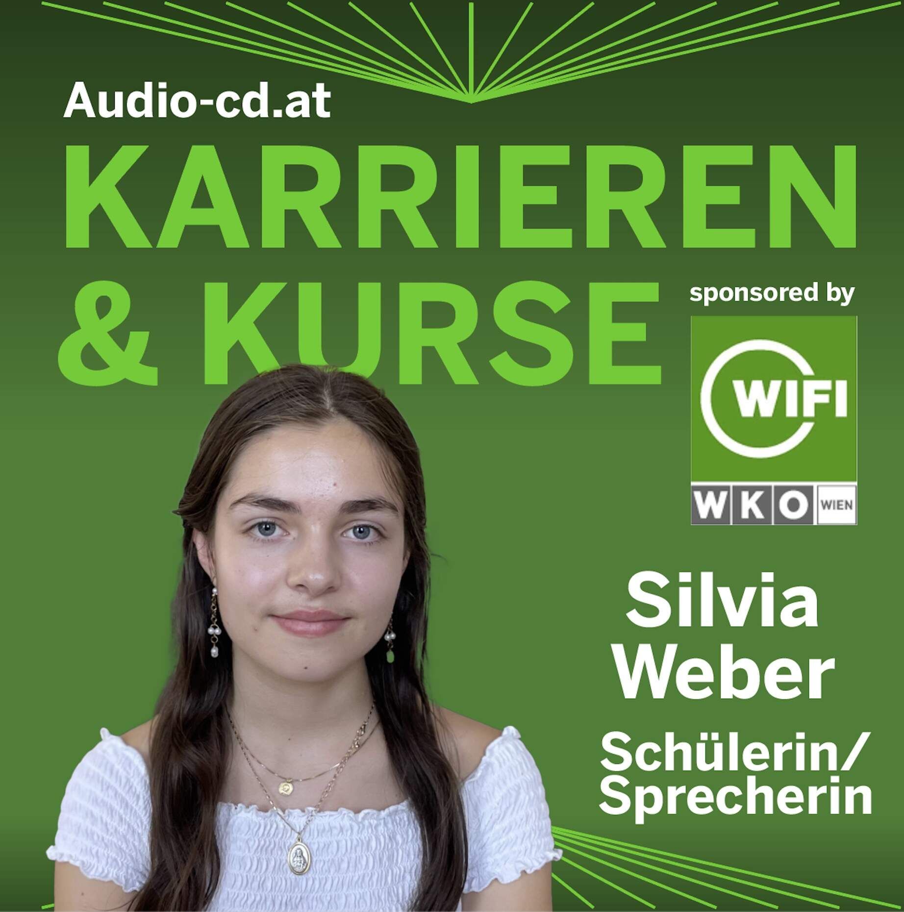 Karrieren & Kurse: Silvia Weber, Moderatorin "#da findet wissen.stadt", will Hörbücher sprechen (und das Wifi Wien hat zwei Kurse dazu)
