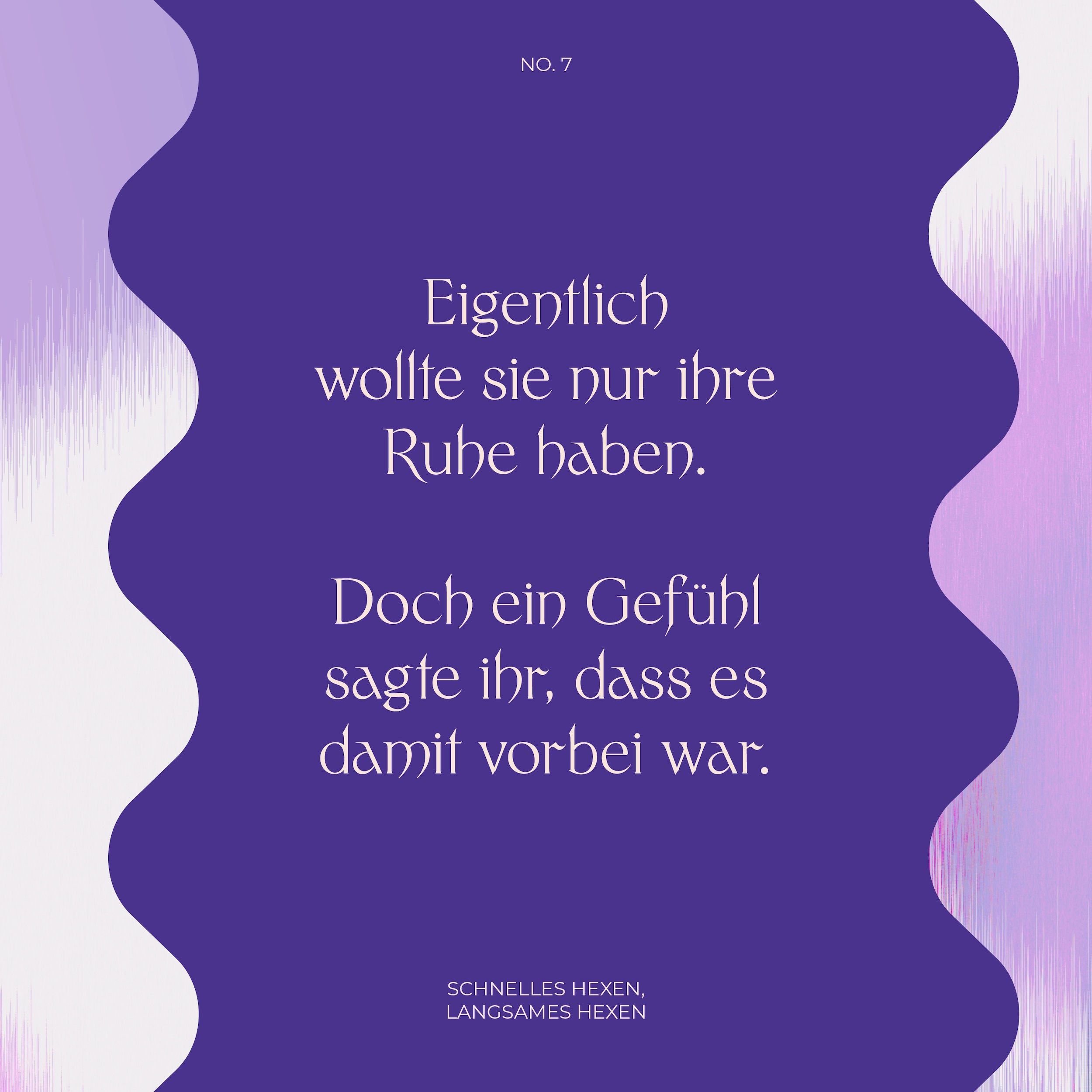 #7 Eigentlich wollte sie nur ihre Ruhe haben. Doch ein Gefühl sagte ihr, dass es damit vorbei war