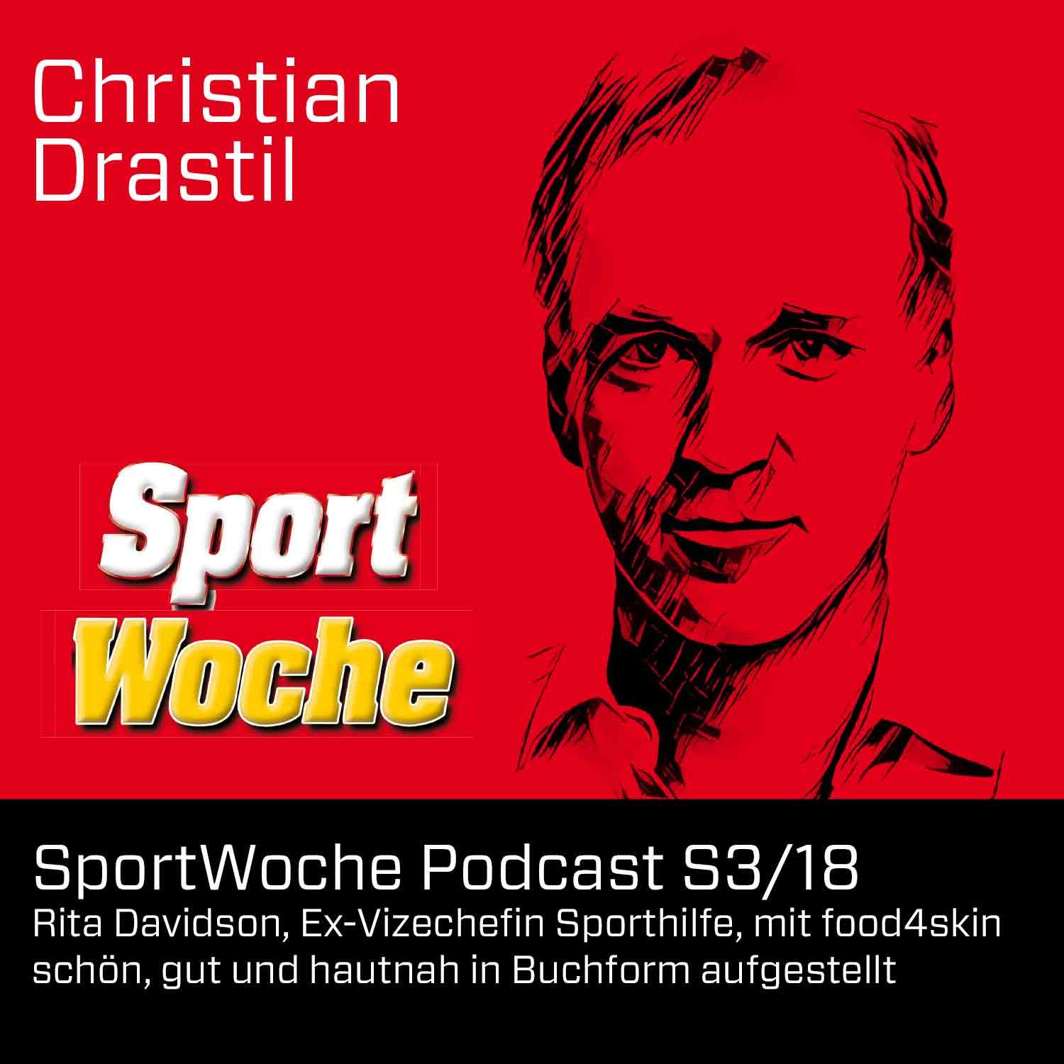 SportWoche Podcast S3/18: Rita Davidson, Ex-Vizechefin Sporthilfe, mit food4skin schön in Buchform aufgestellt