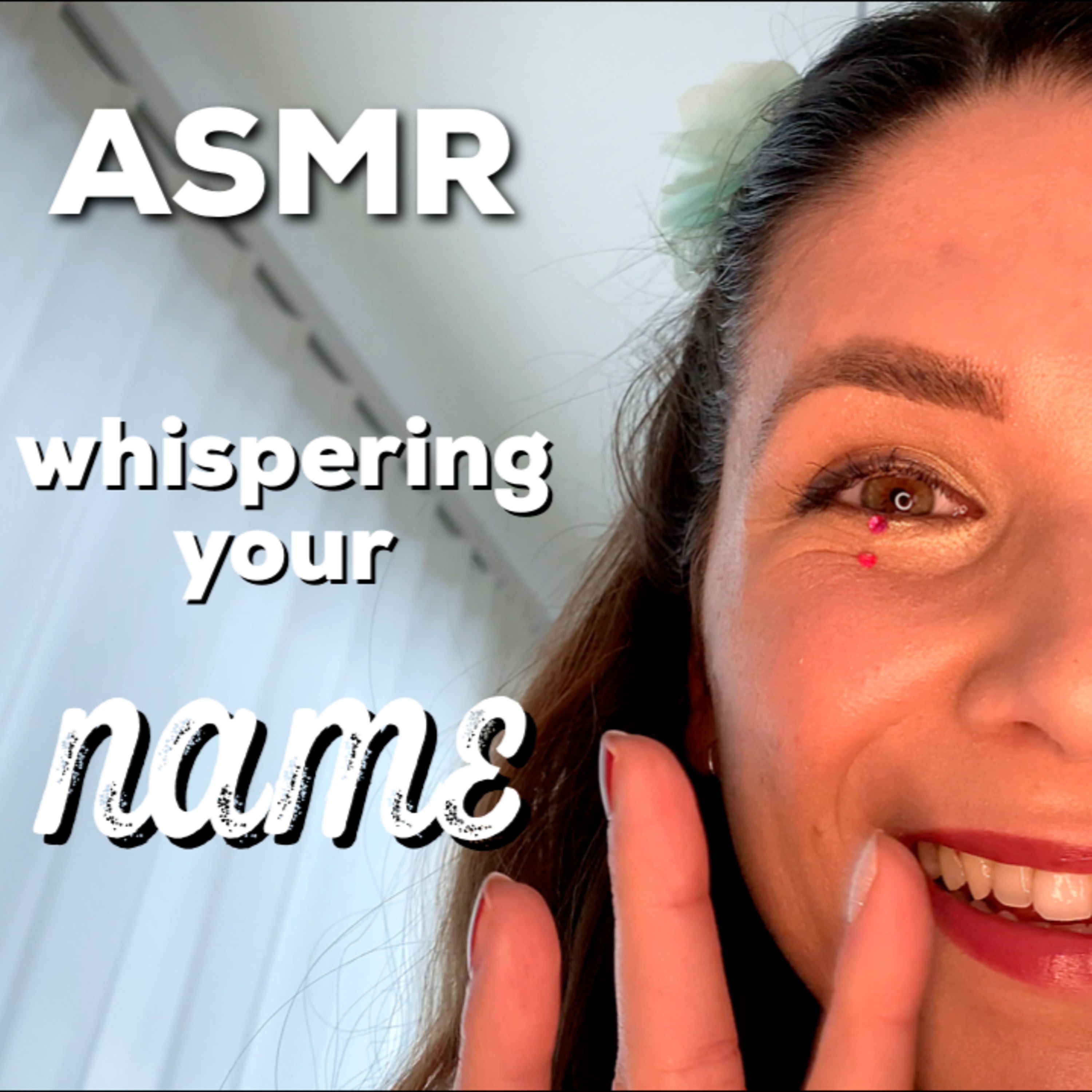 ASMR Whispering Your Names Up Close (Personal Attention, Air Tracing, Face Touching, Fluffy Mic)