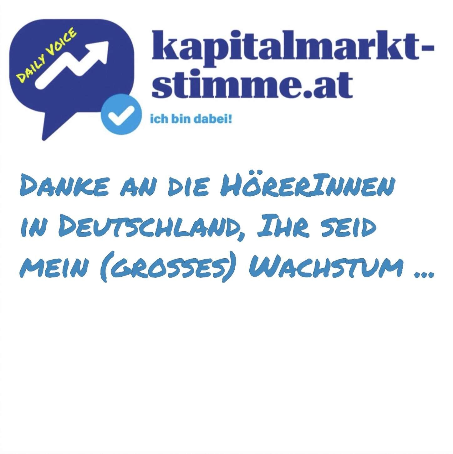 kapitalmarkt-stimme.at daily voice 115/365: Danke an die HörerInnen in Deutschland, Ihr seid mein (grosses) Wachstum ...