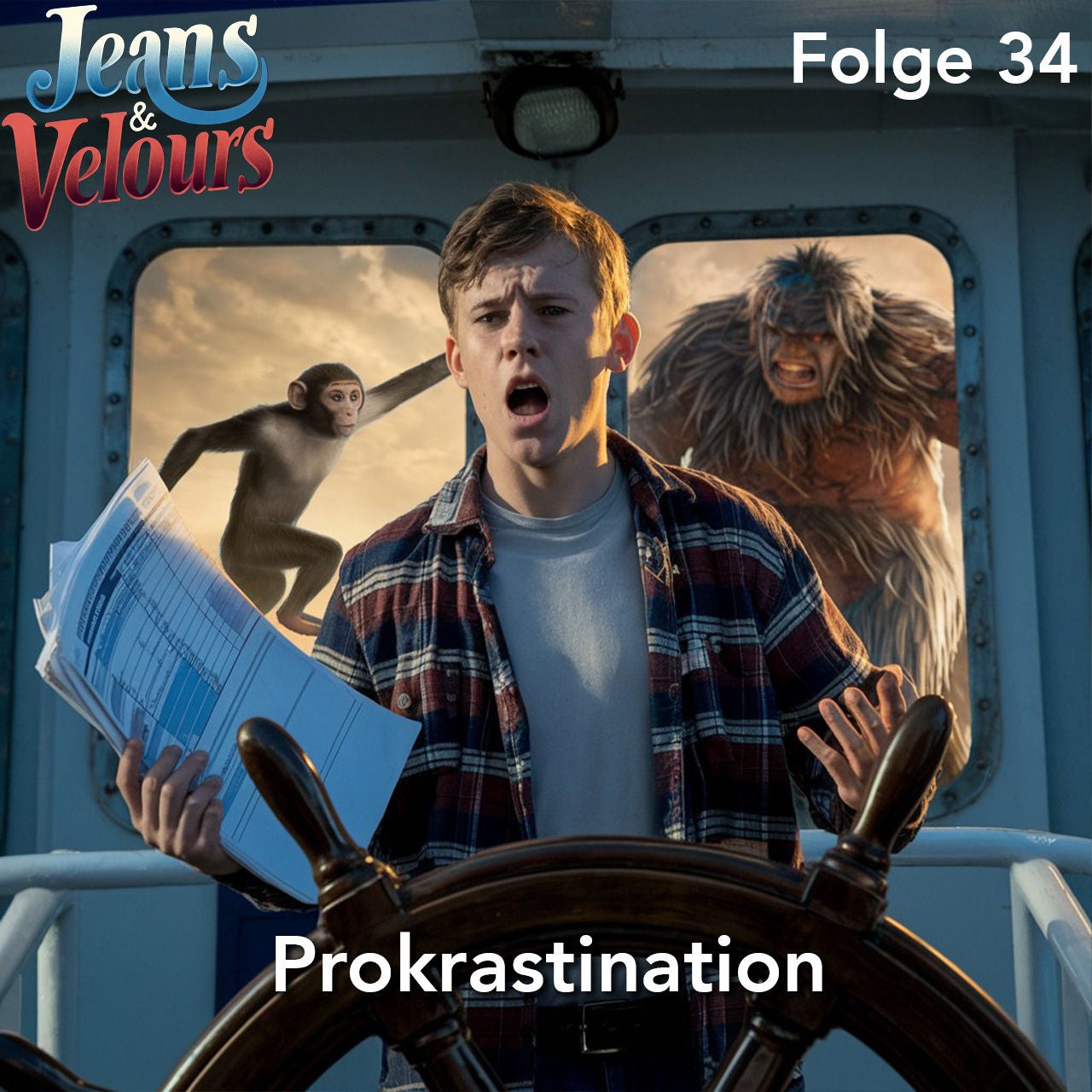 Prokrastination: Die Kunst des Wartens auf das Panic Monster 🙈👹 | Jeans & Velours | Podcast