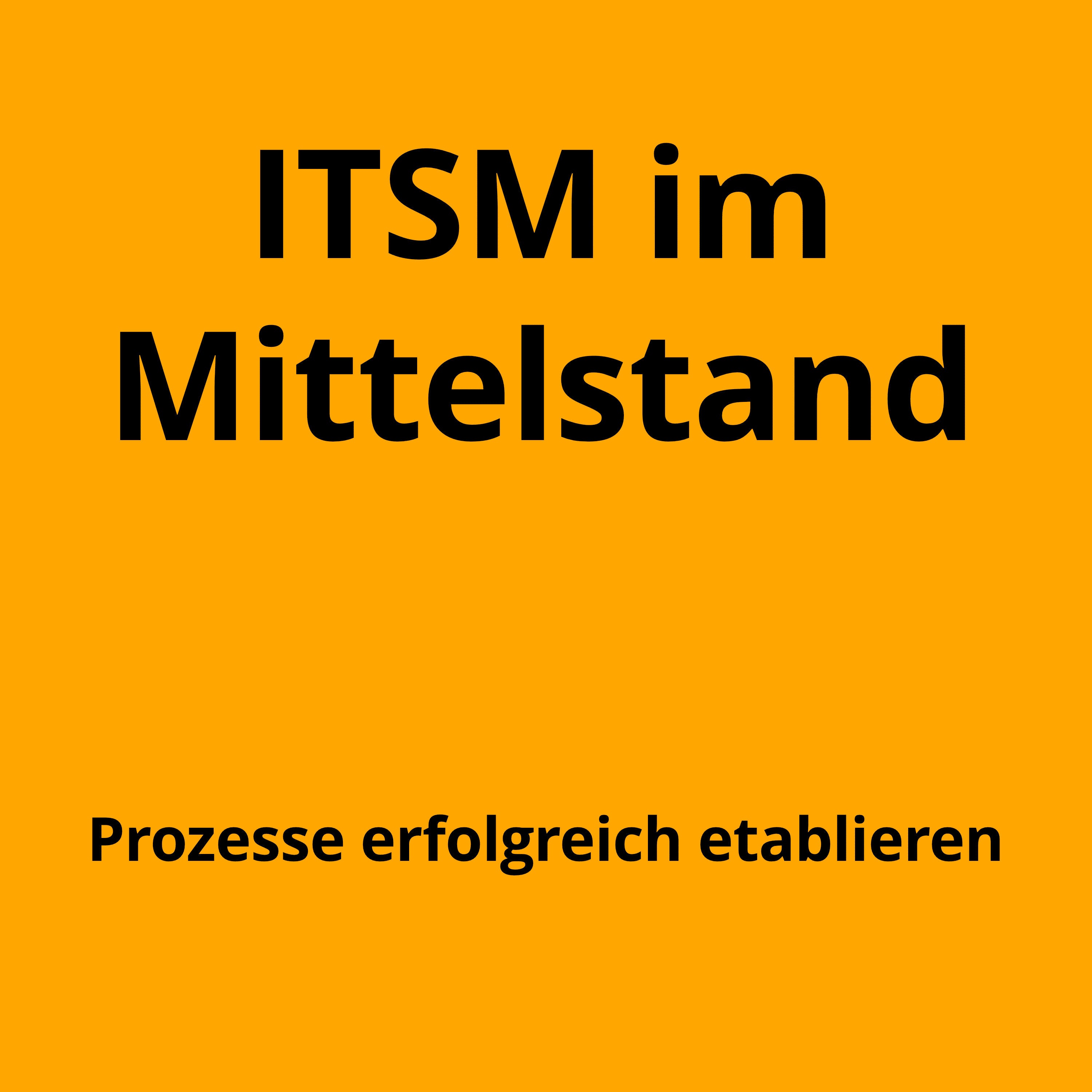 ITSM-Prozess einführen, verändern und optimieren – im Mittelstand