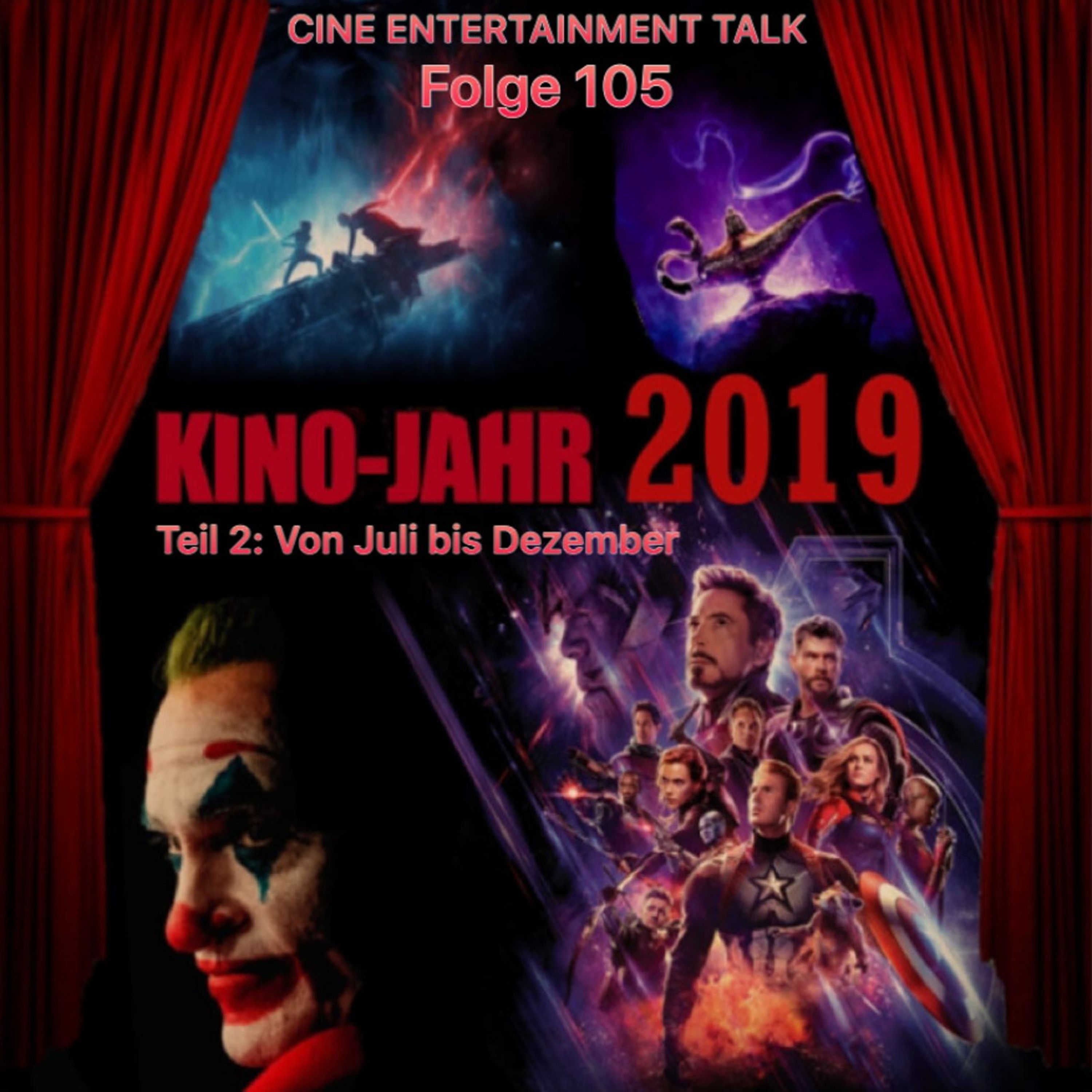 Folge 105 - Kinojahr 2019 - Teil 2: Von Juli bis Dezember (Joker, Once Upon a Time in Hollywood)