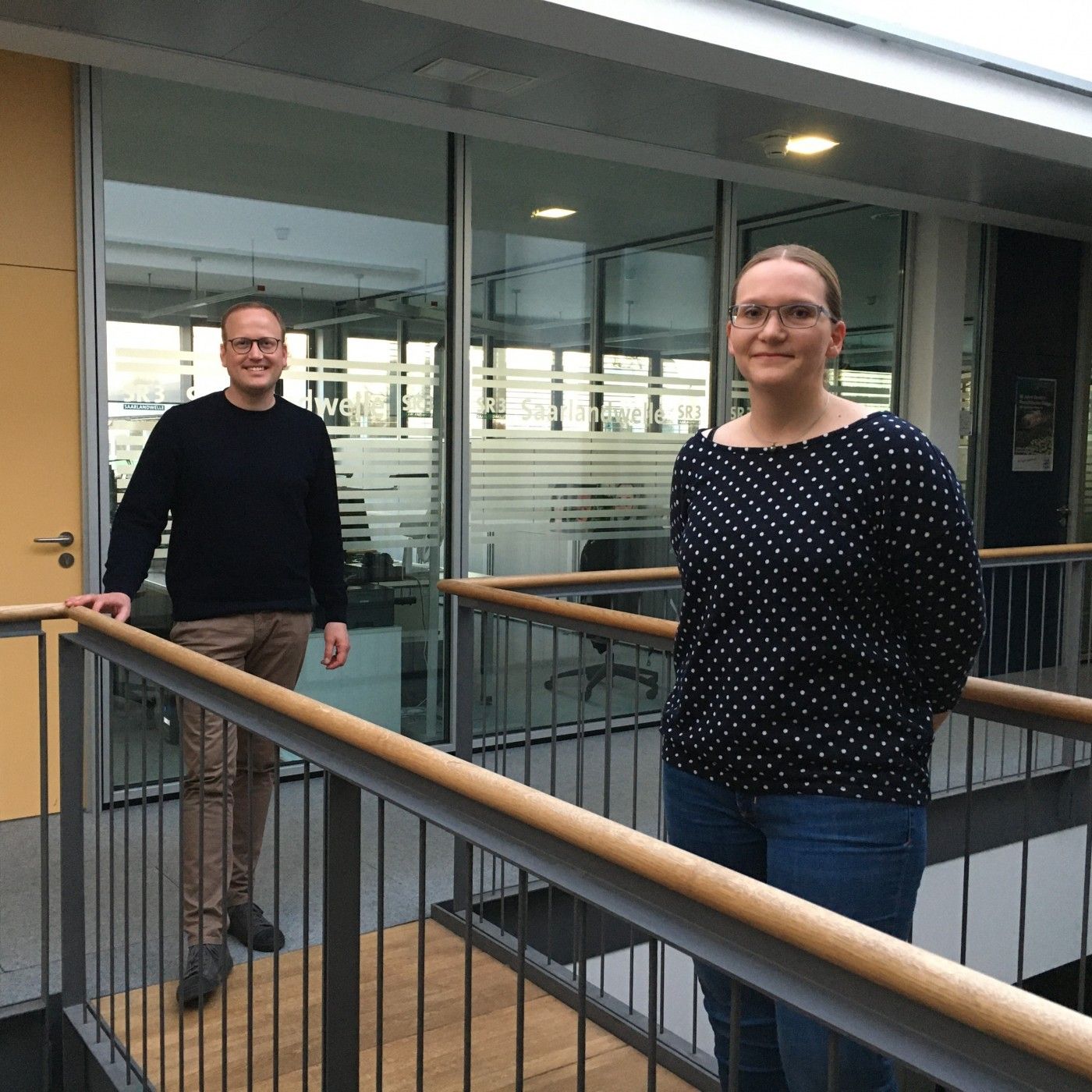Mit Restauratorin Katharina Deimel und Museumsleiter Simon Matzerath