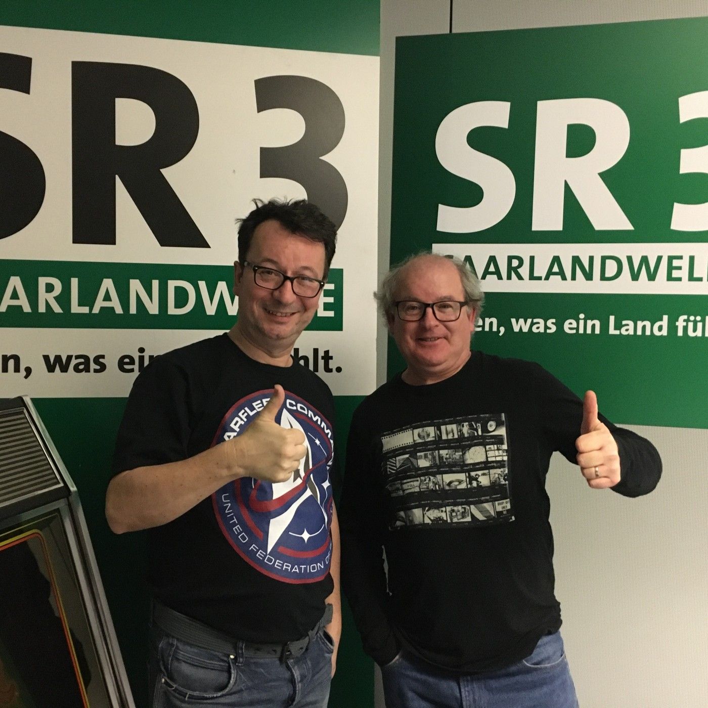 mit den Komikern Langhals & Dickkopp