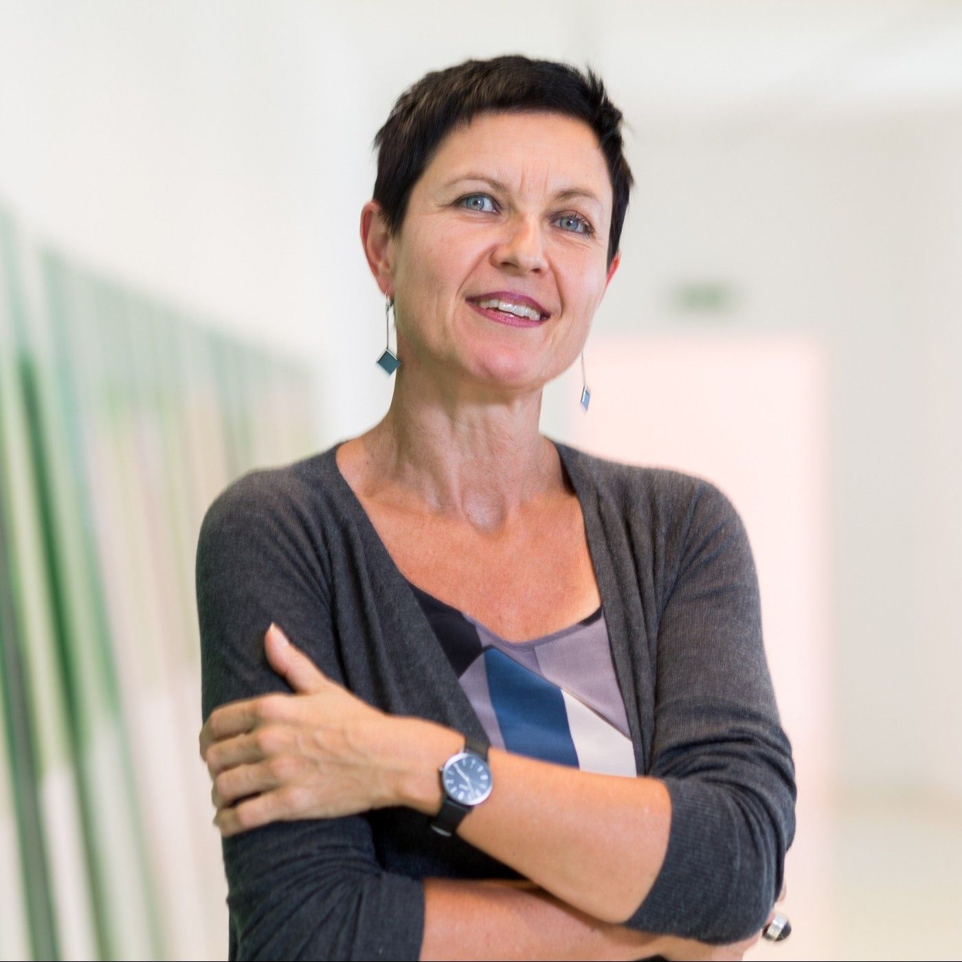 Mit Dr. Andrea Jahn, Direktorin des Saarlandmuseums