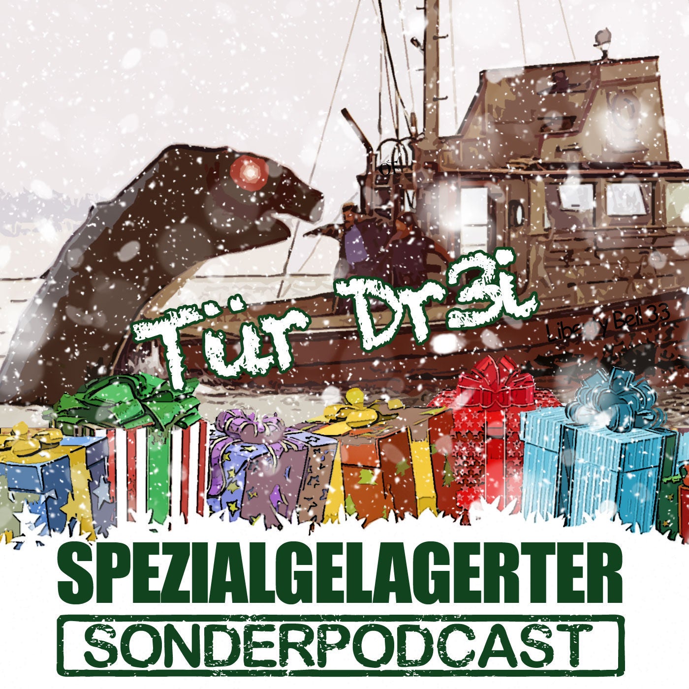 Spezialgelagerter Adventskalender 2018 - Tür Die Dr3i: Das Seeungeheuer