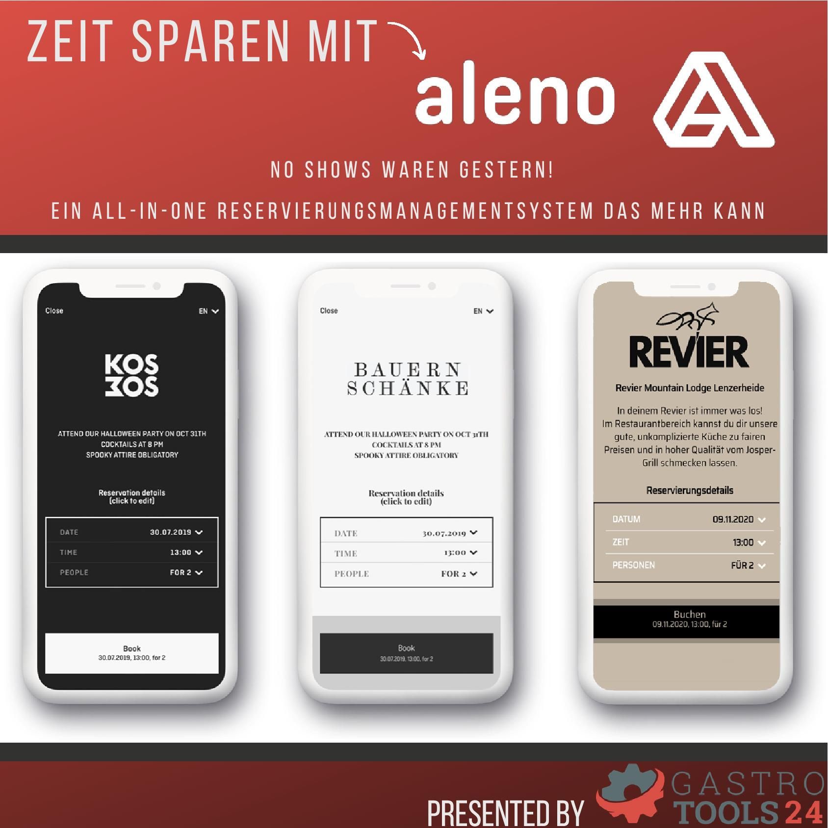 | Aleno – Reservierungsmanagement - No Shows waren gestern