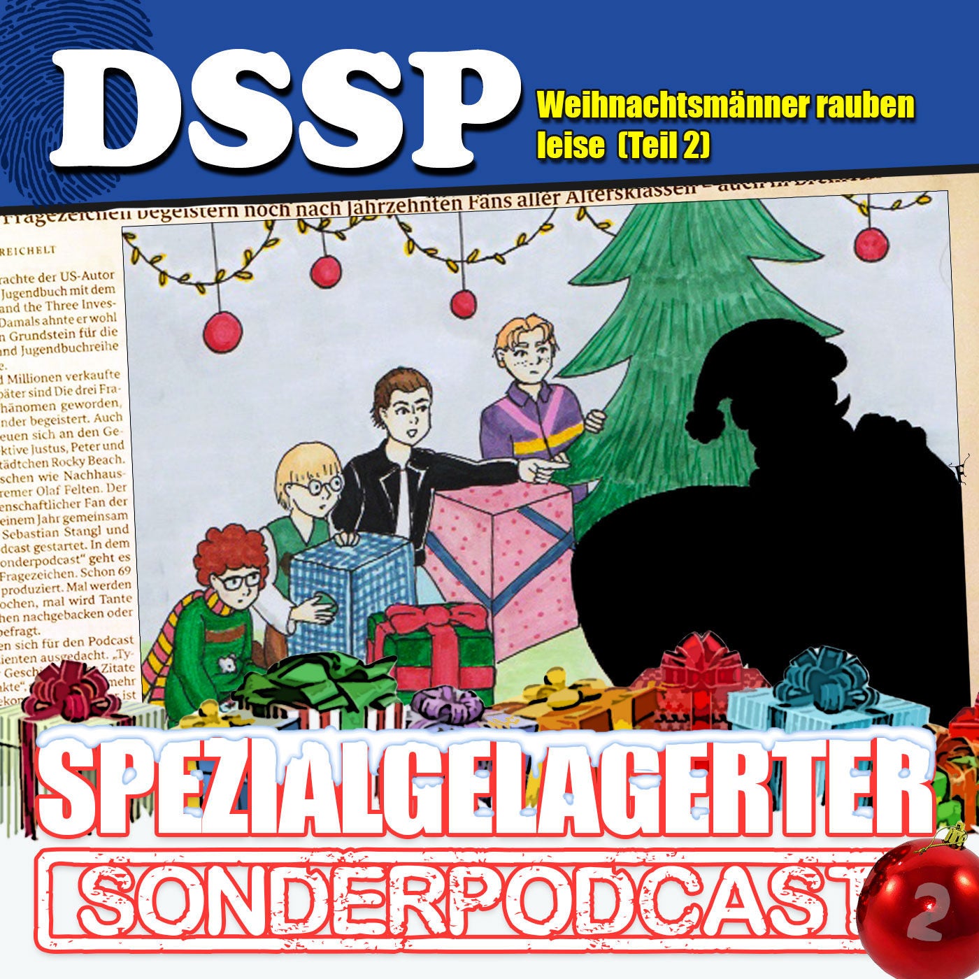 Spezialgelagerter Adventskalender 2023 – Tür 2: DSSP - 1W6 Freunde - Weihnachtsmänner rauben leise (Seite B)