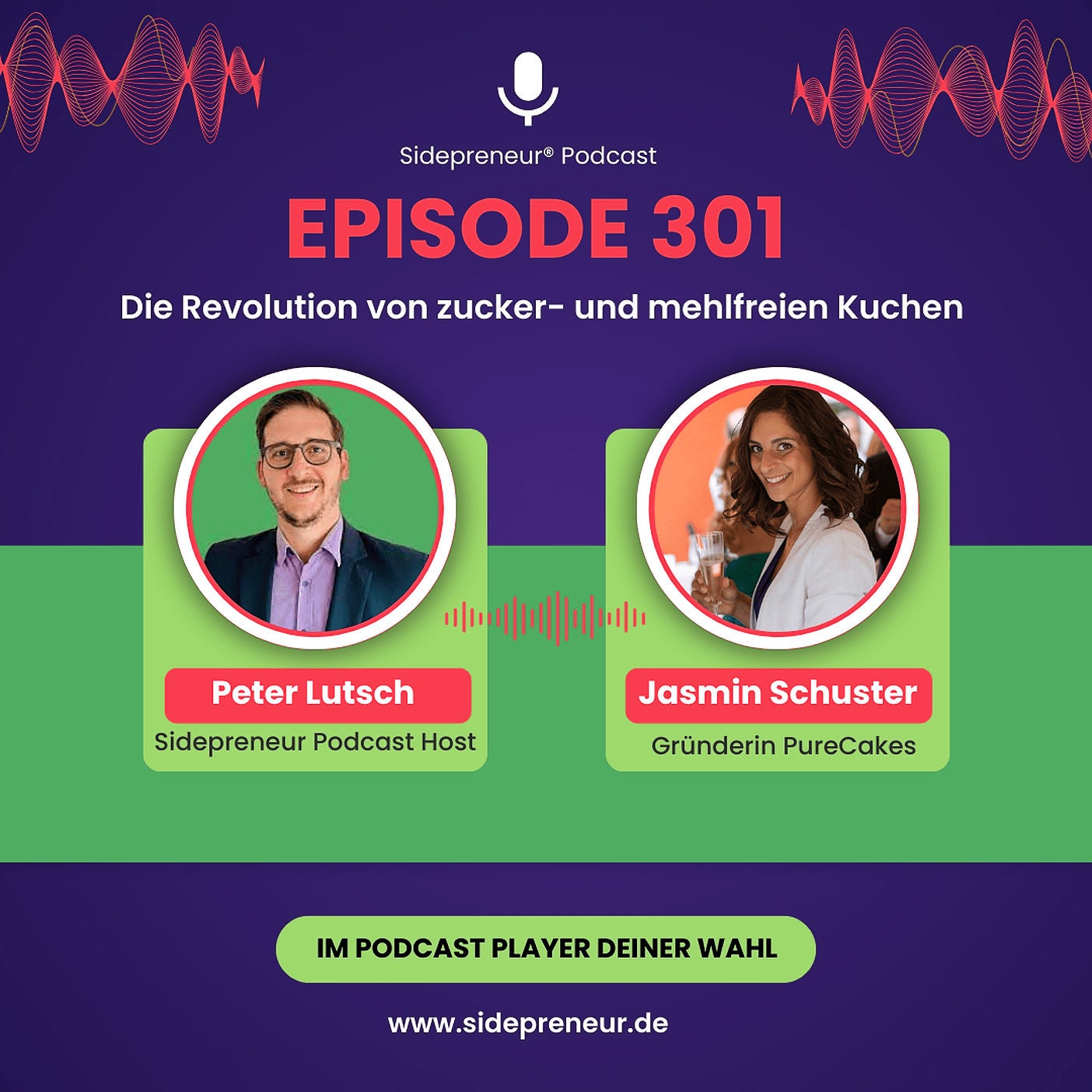 SP301 - Die Revolution von zucker- und mehlfreien Kuchen mit Jasmin Schuster von PureCakes