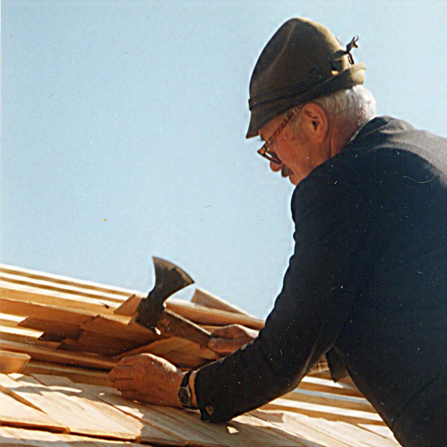 Gespräch über das Bauhandwerk