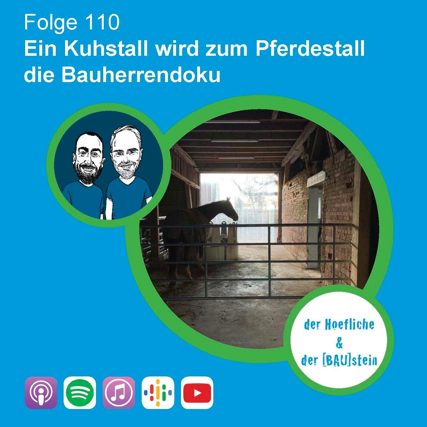 Ein Kuhstall wird zu einem Pferdestall.