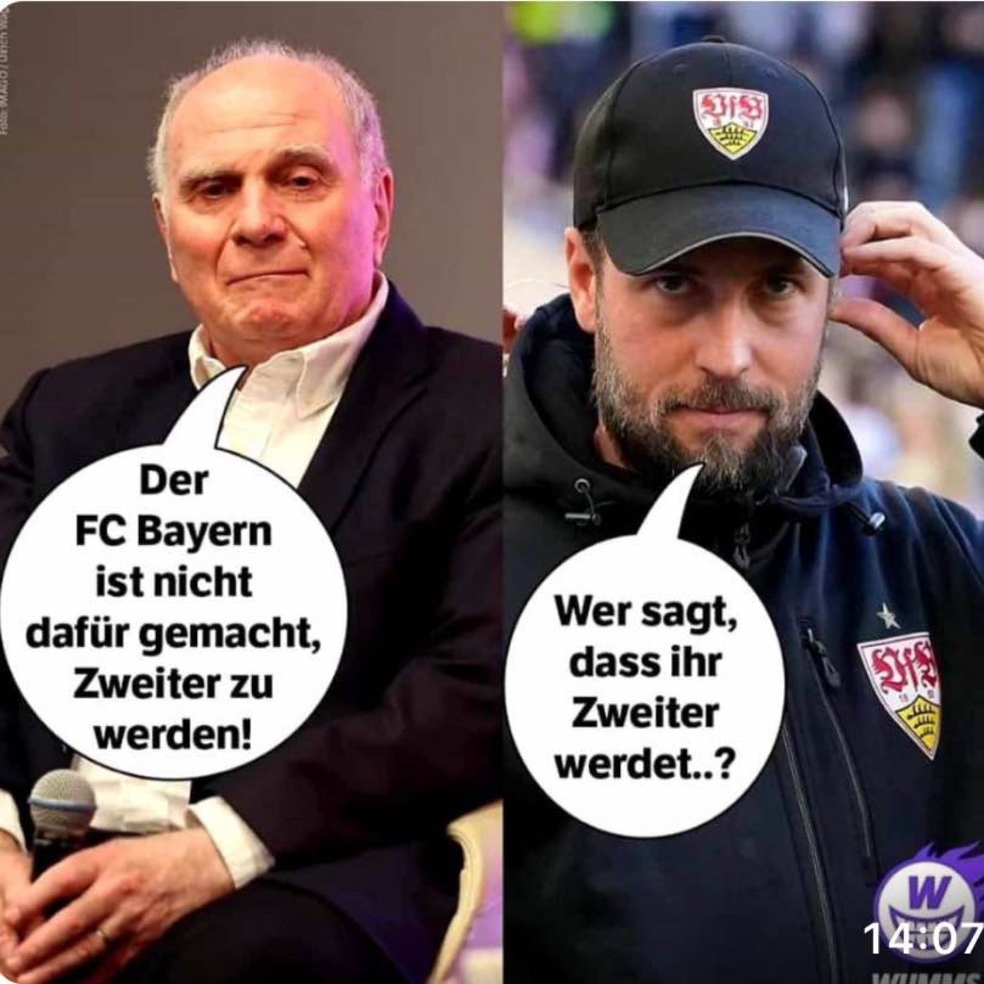 Uli, geh Tipp Kick spielen