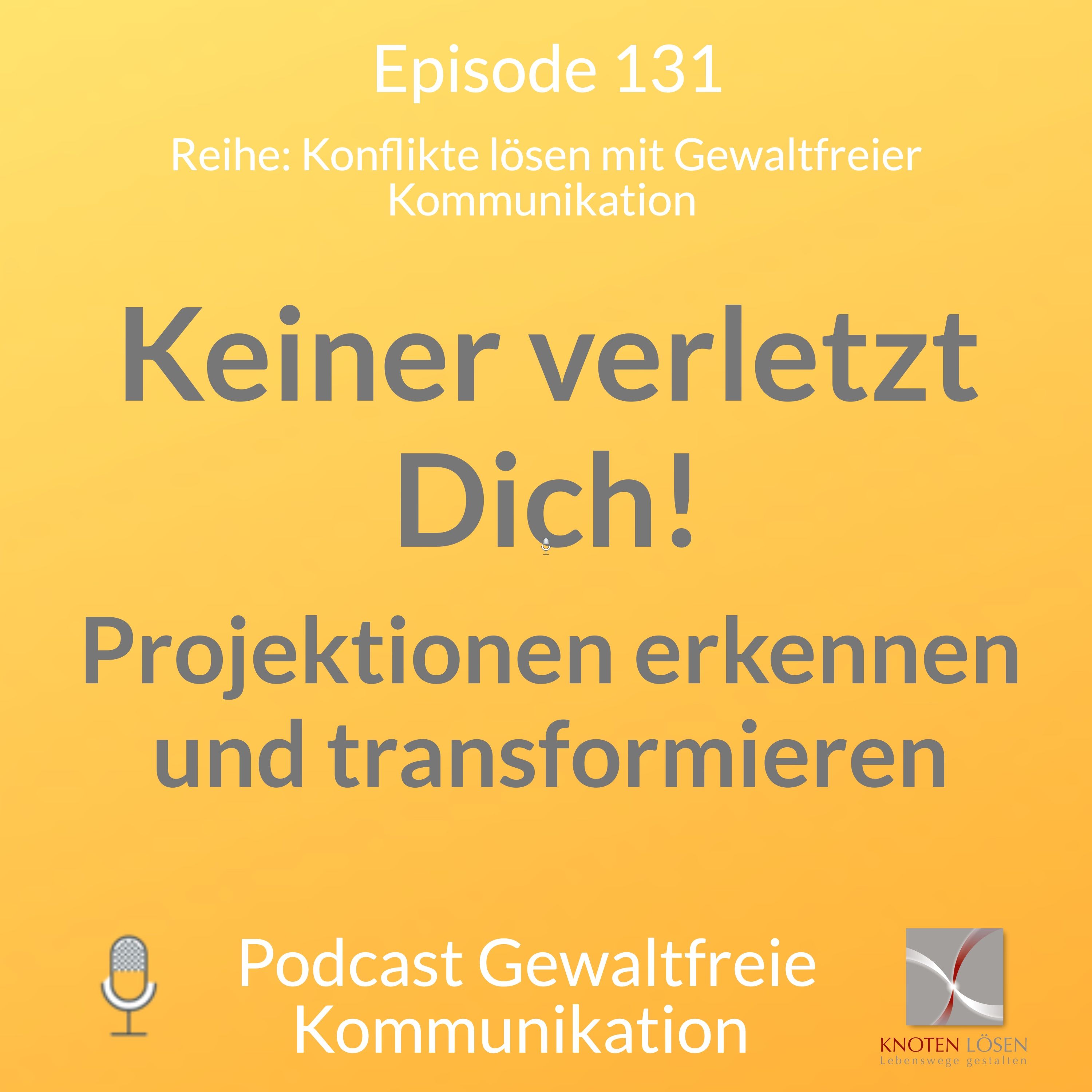 Keiner verletzt Dich! Projektionen erkennen und transformieren
