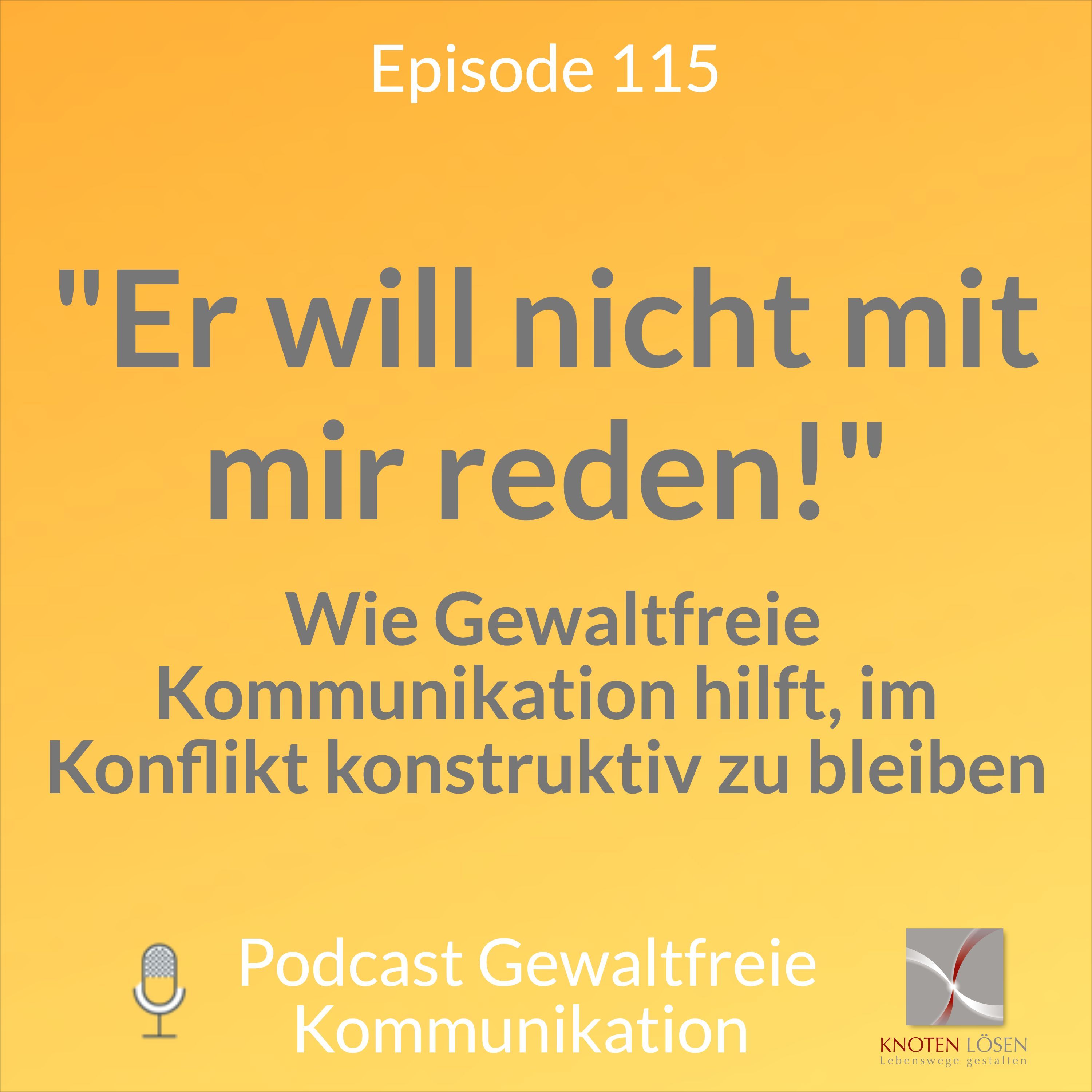 "Er will nicht mit mir reden!" Im Konflikt konstruktiv bleiben