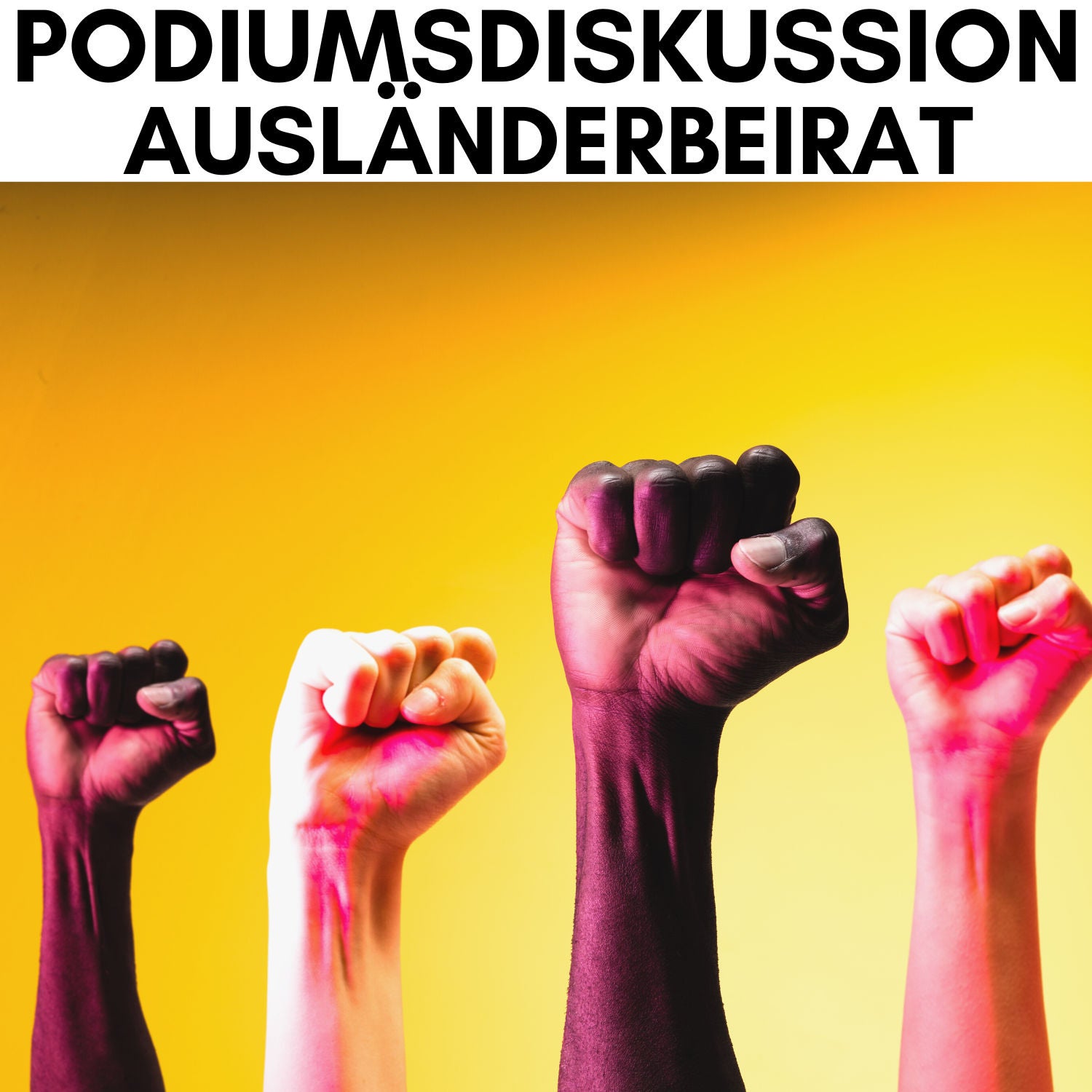 Podiumsdiskussion vom Ausländerbeirat und MSO (Migratenselbstorganisation)