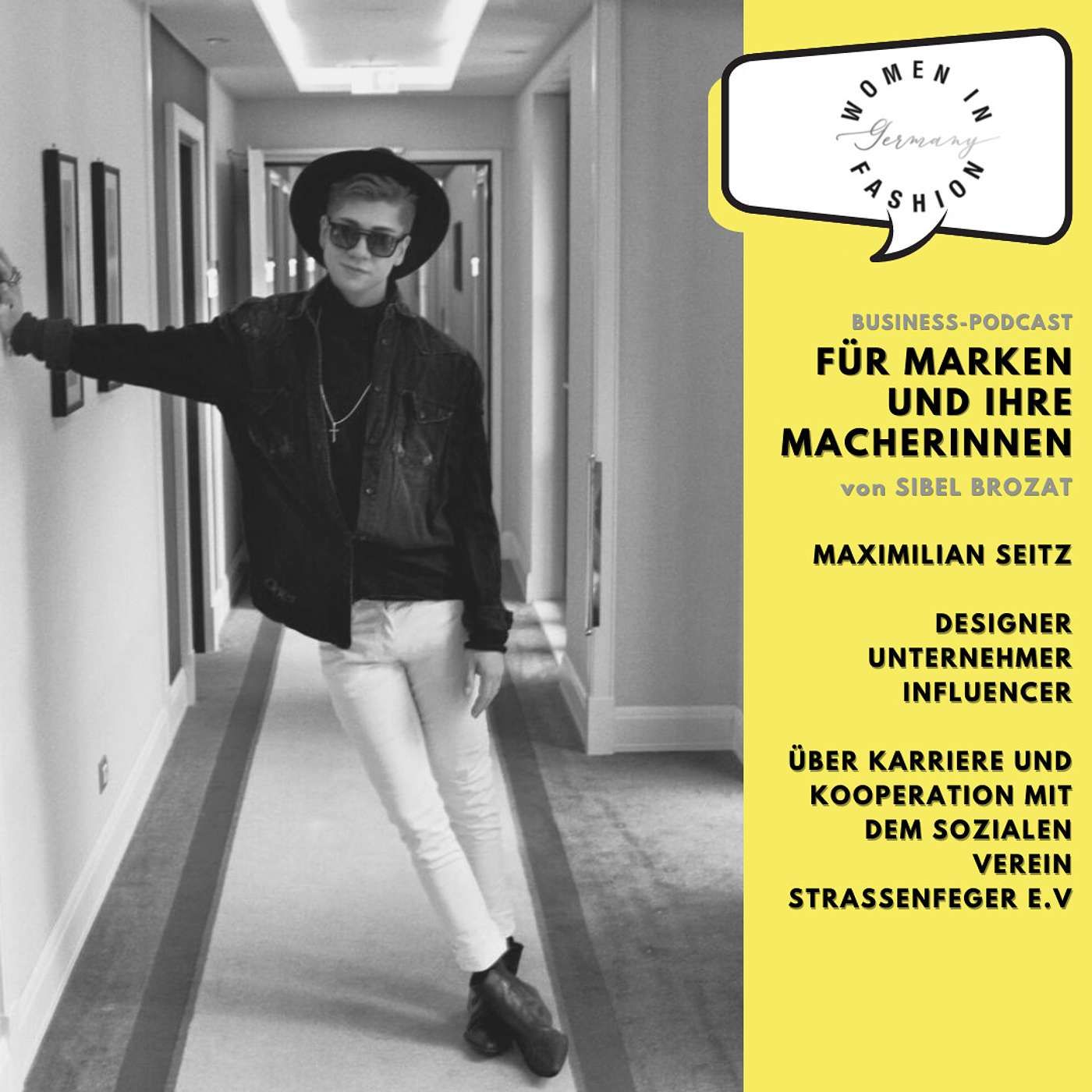Maximilian Seitz, Designer, Unternehmer, Influencer - unterstützt strassenfeger e. V.