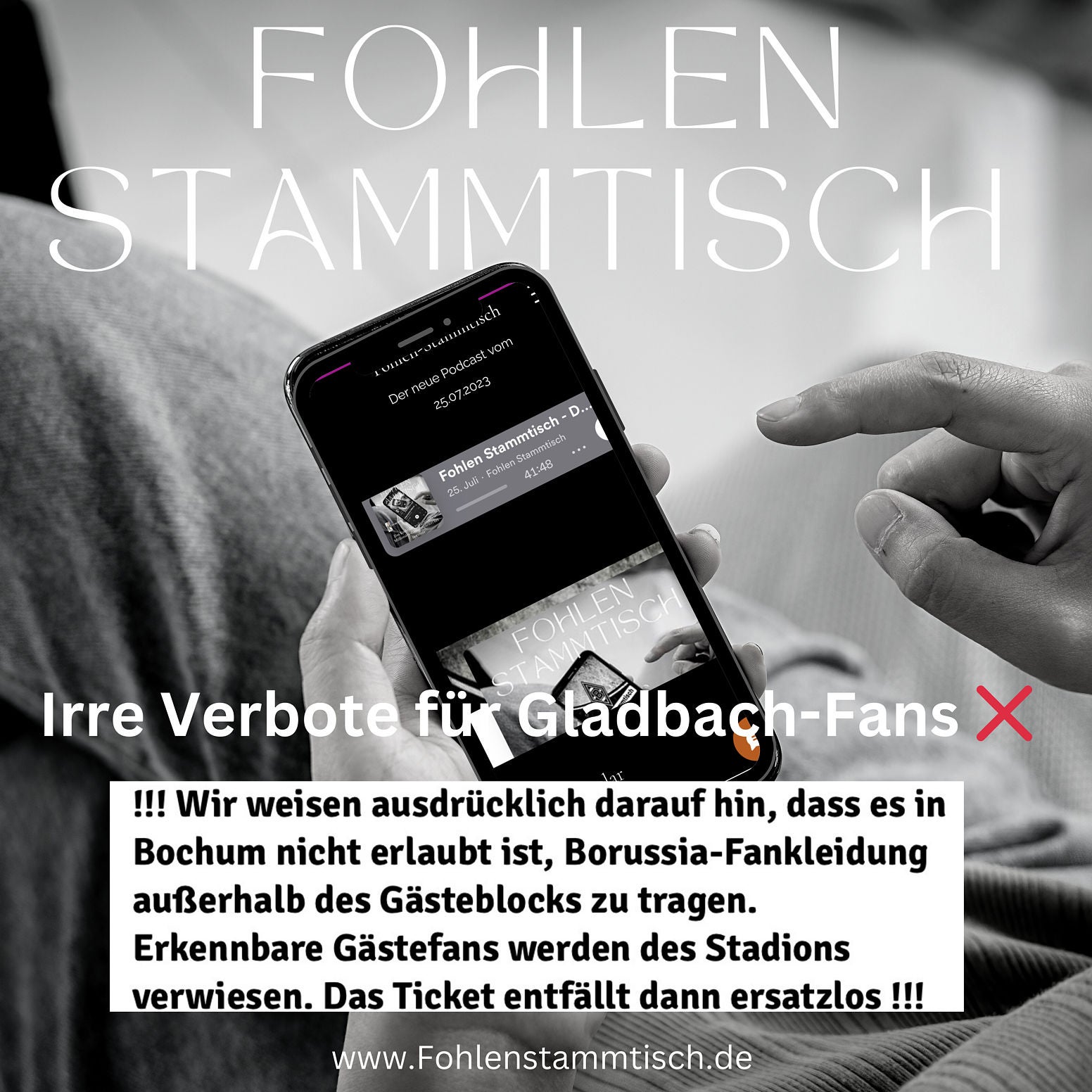Fohlen Stammtisch - Irre Verbote für Gladbach-Fans ❌