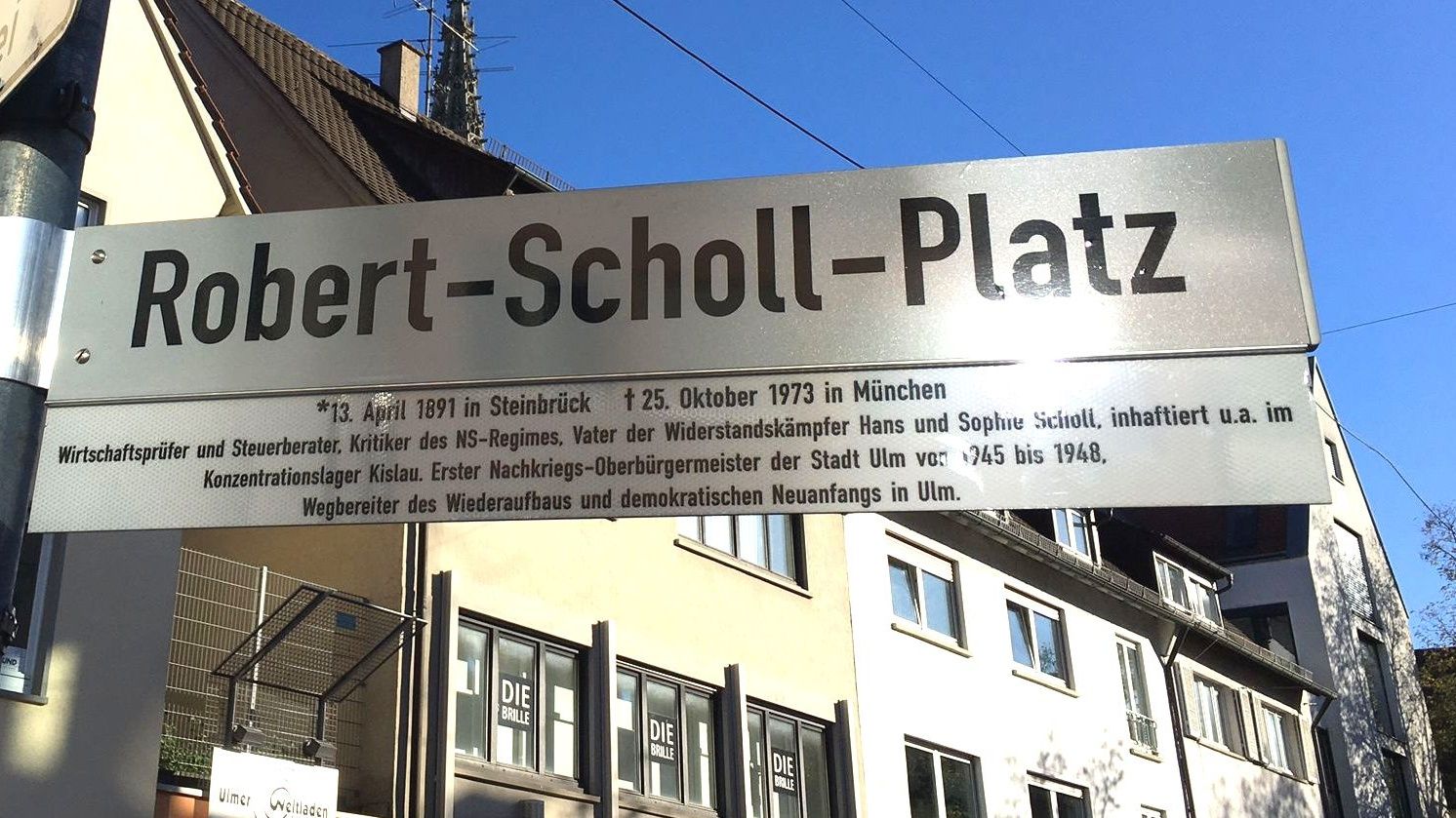 Die Stadt Ulm hat jetzt einen Robert-Scholl-Platz